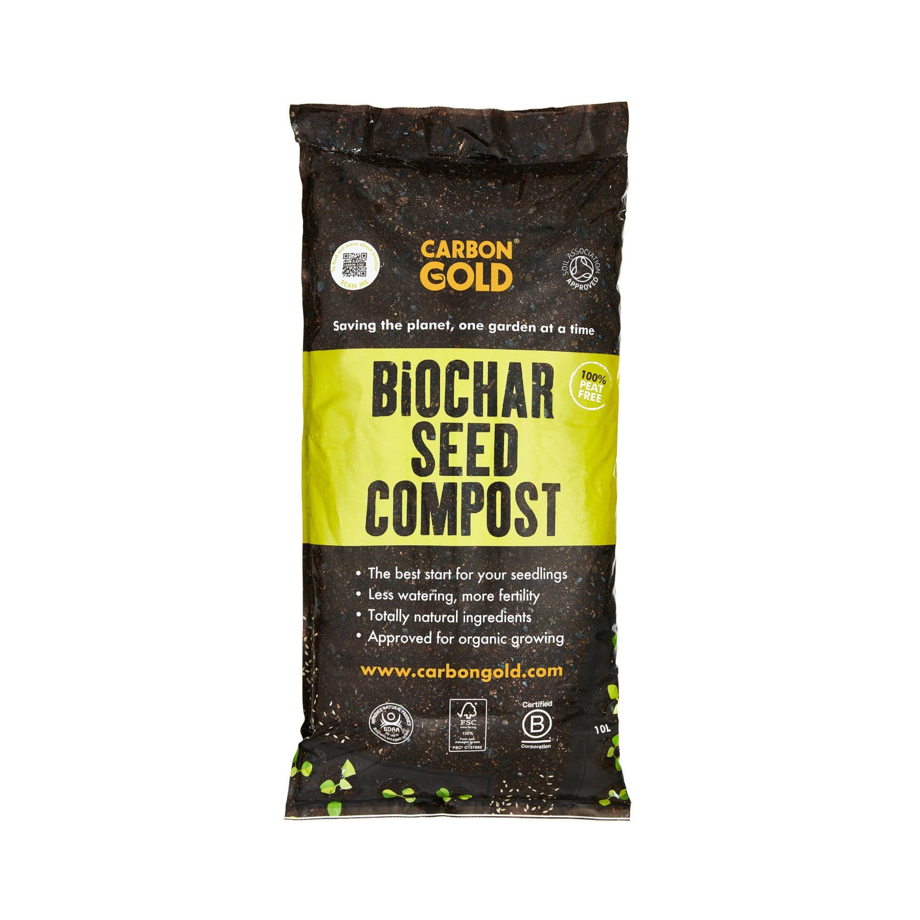 Biochar seed compost 10L