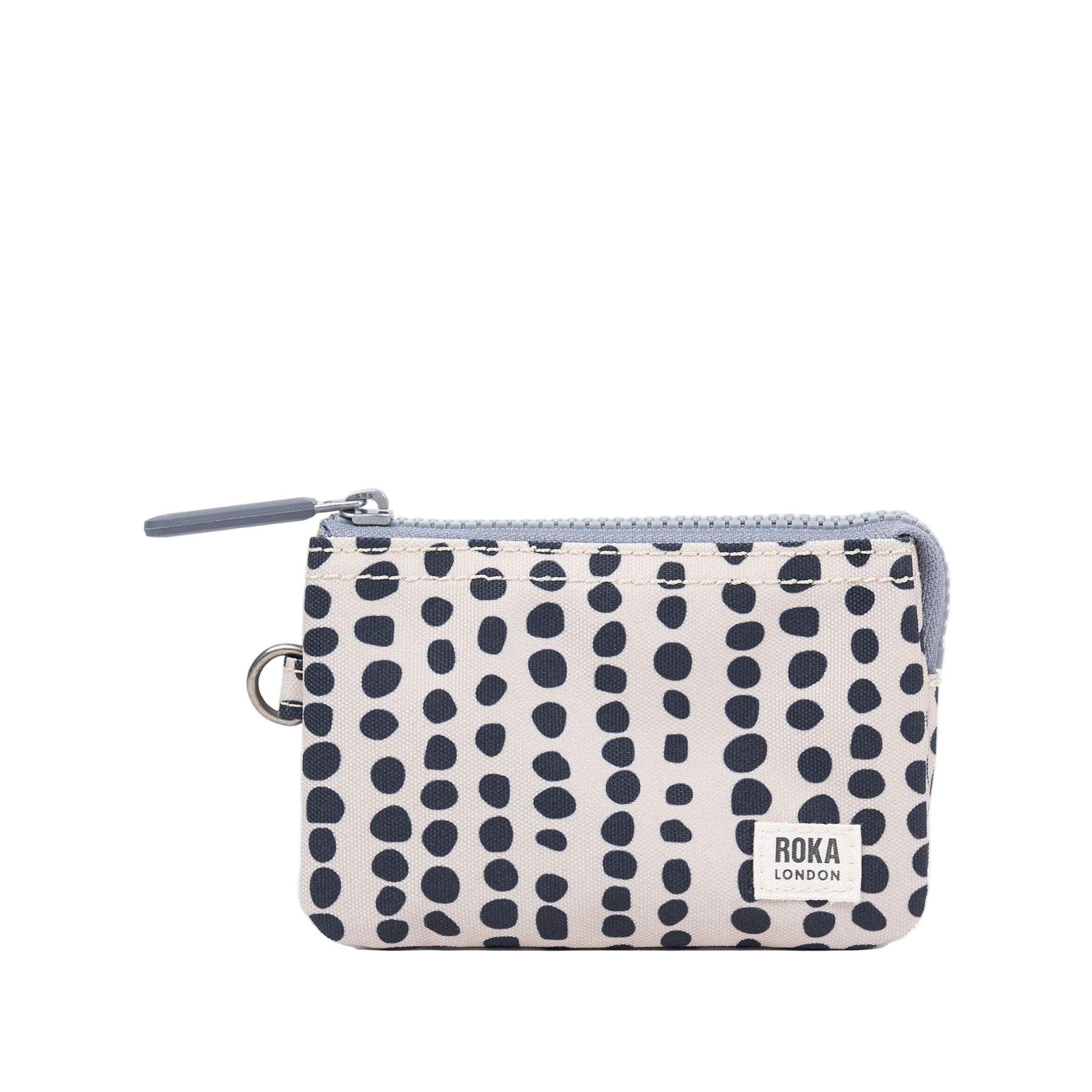 Carnaby linear dot recycled canvas wallet