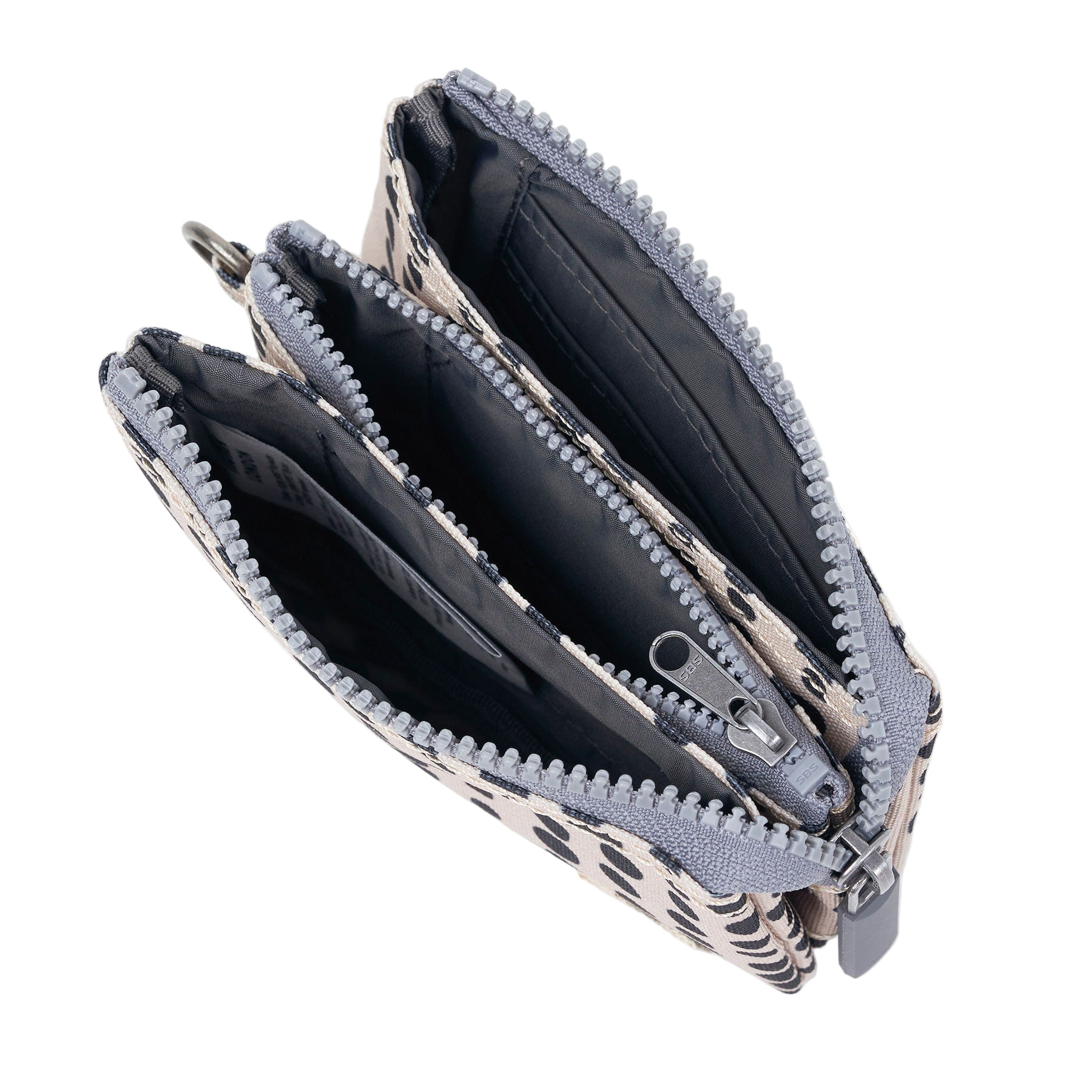 Carnaby linear dot recycled canvas wallet