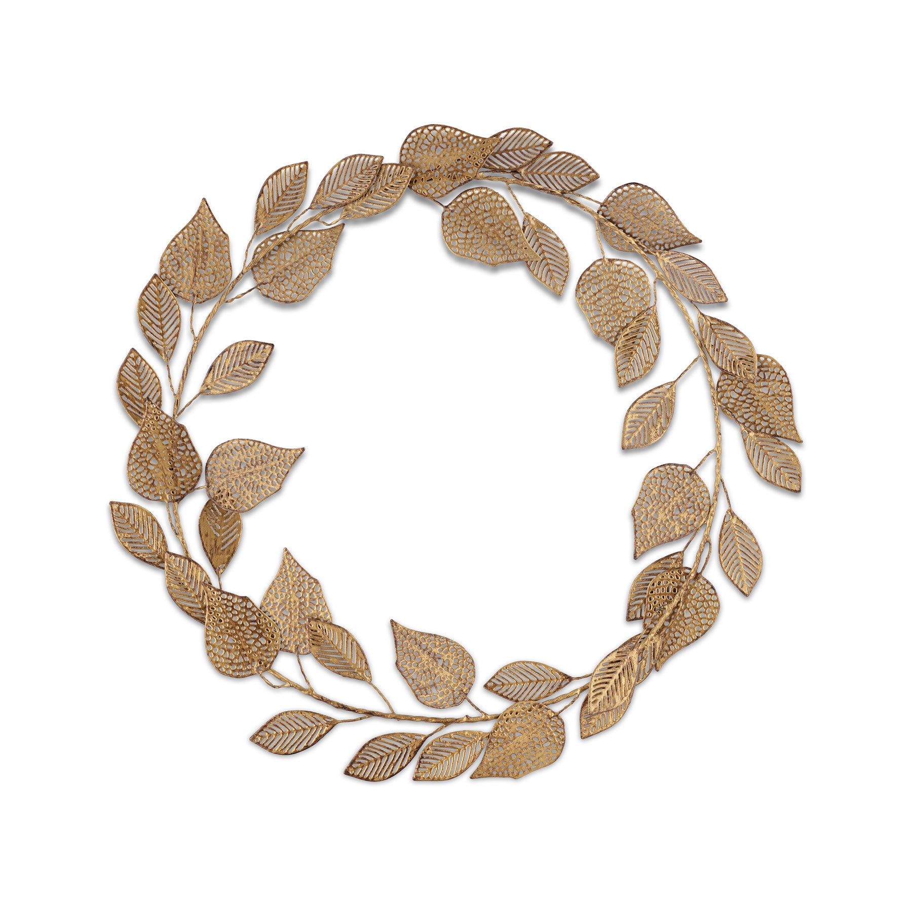 Charita wreath antique brass