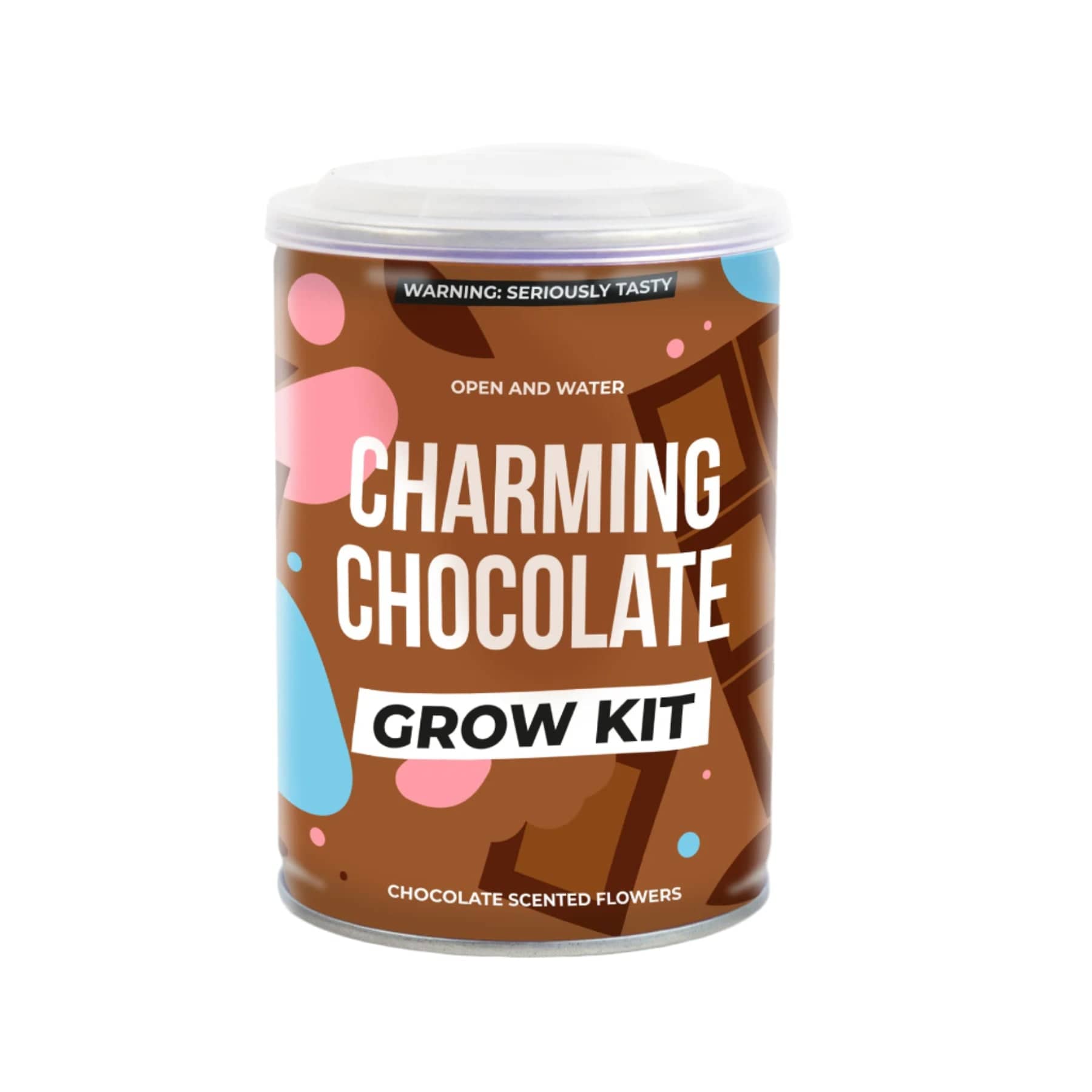 Charming chocolate grow tin