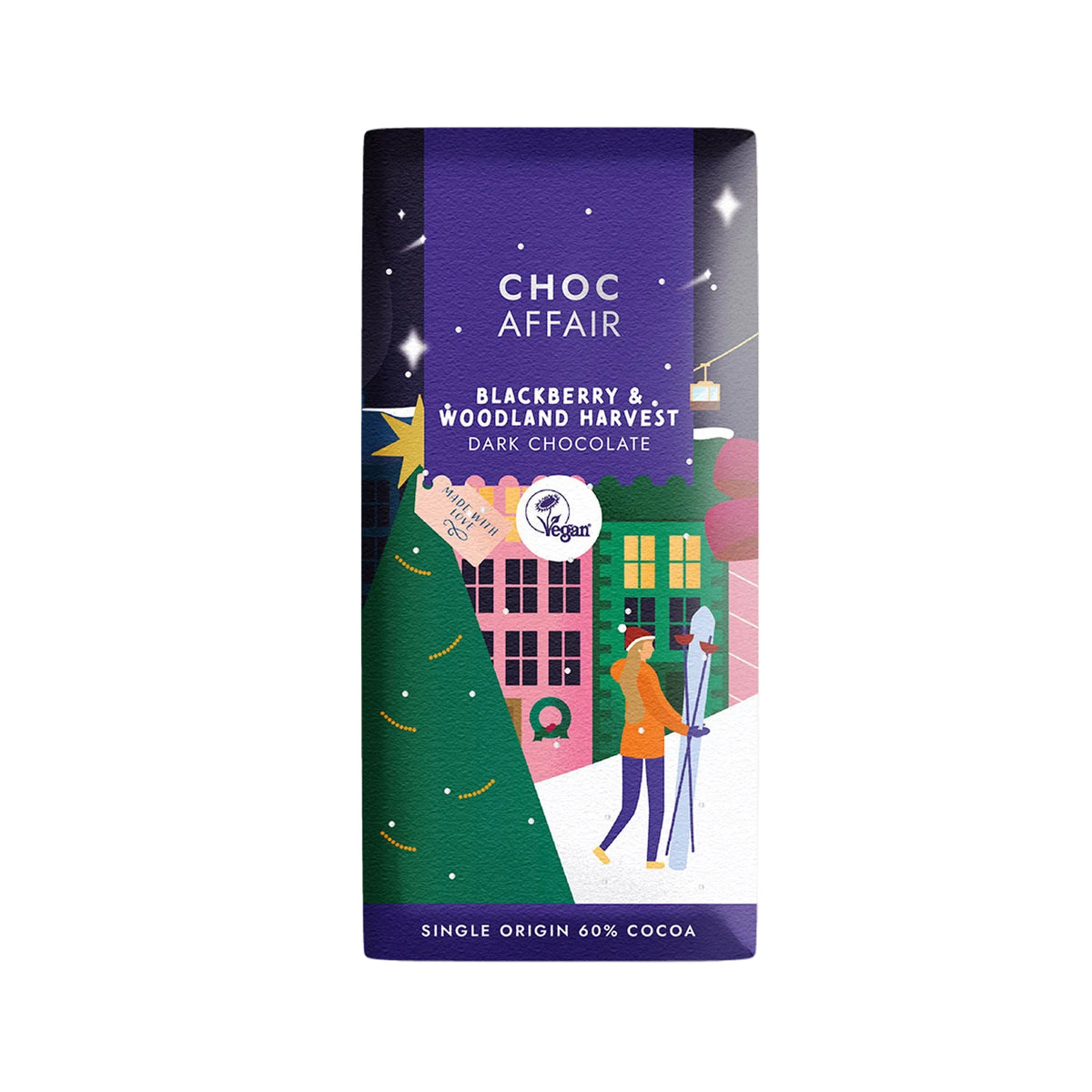 Blackberry & woodland harvest dark chocolate 90g