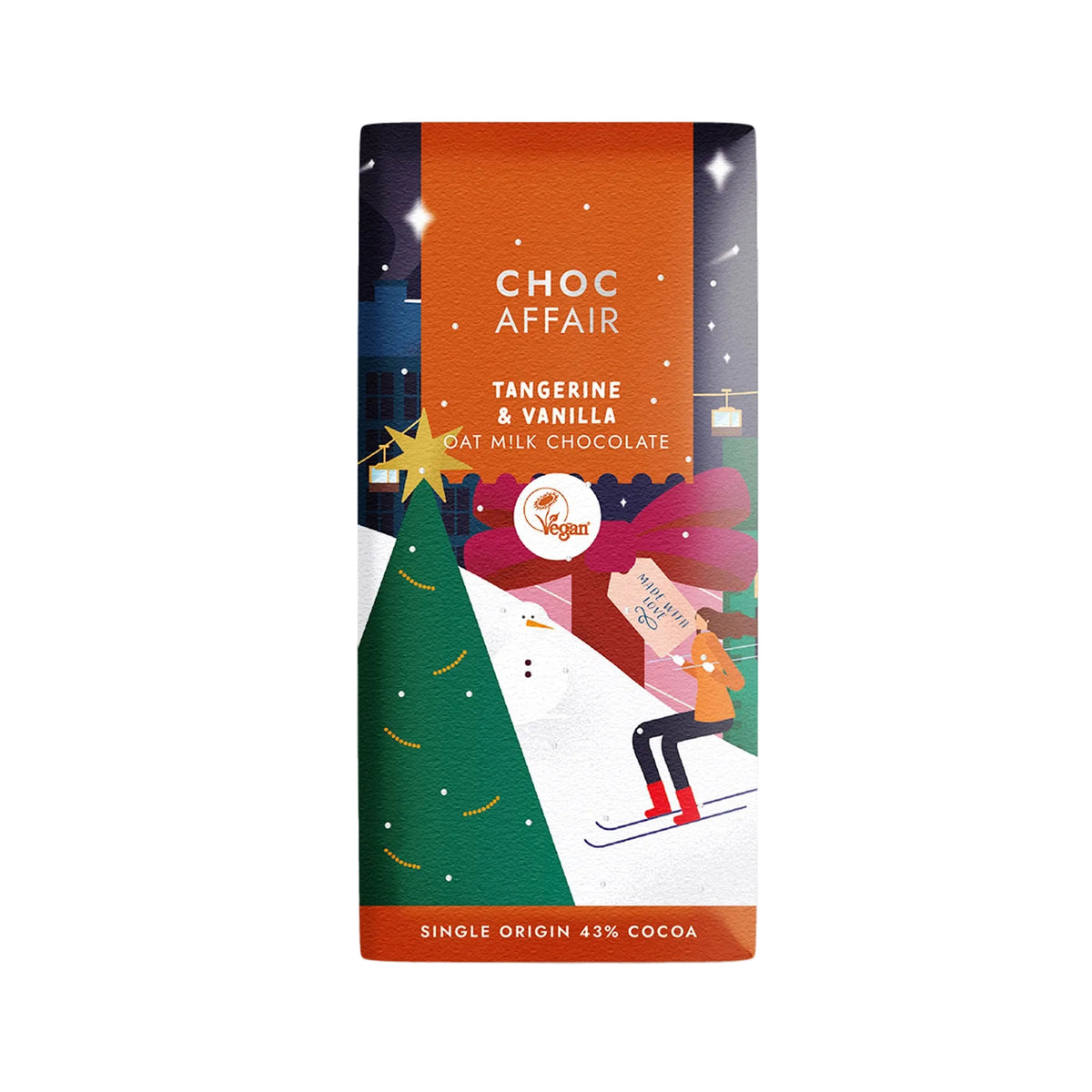 Tangerine & vanilla oat m!lk chocolate bar 90g
