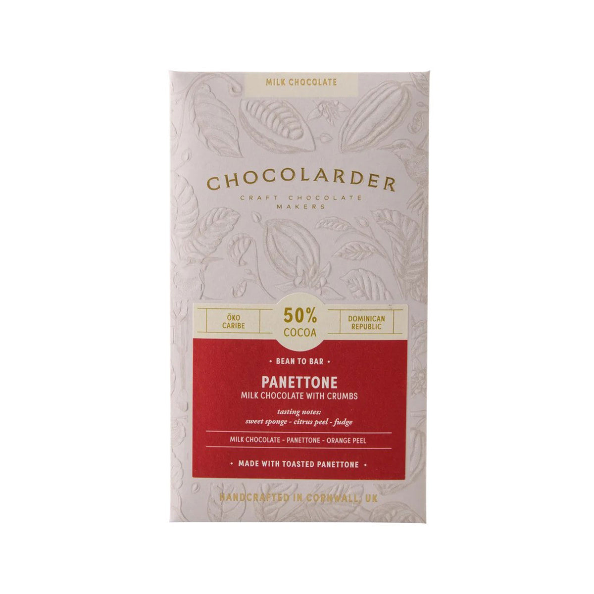 Panettone 50% milk chocolate bar