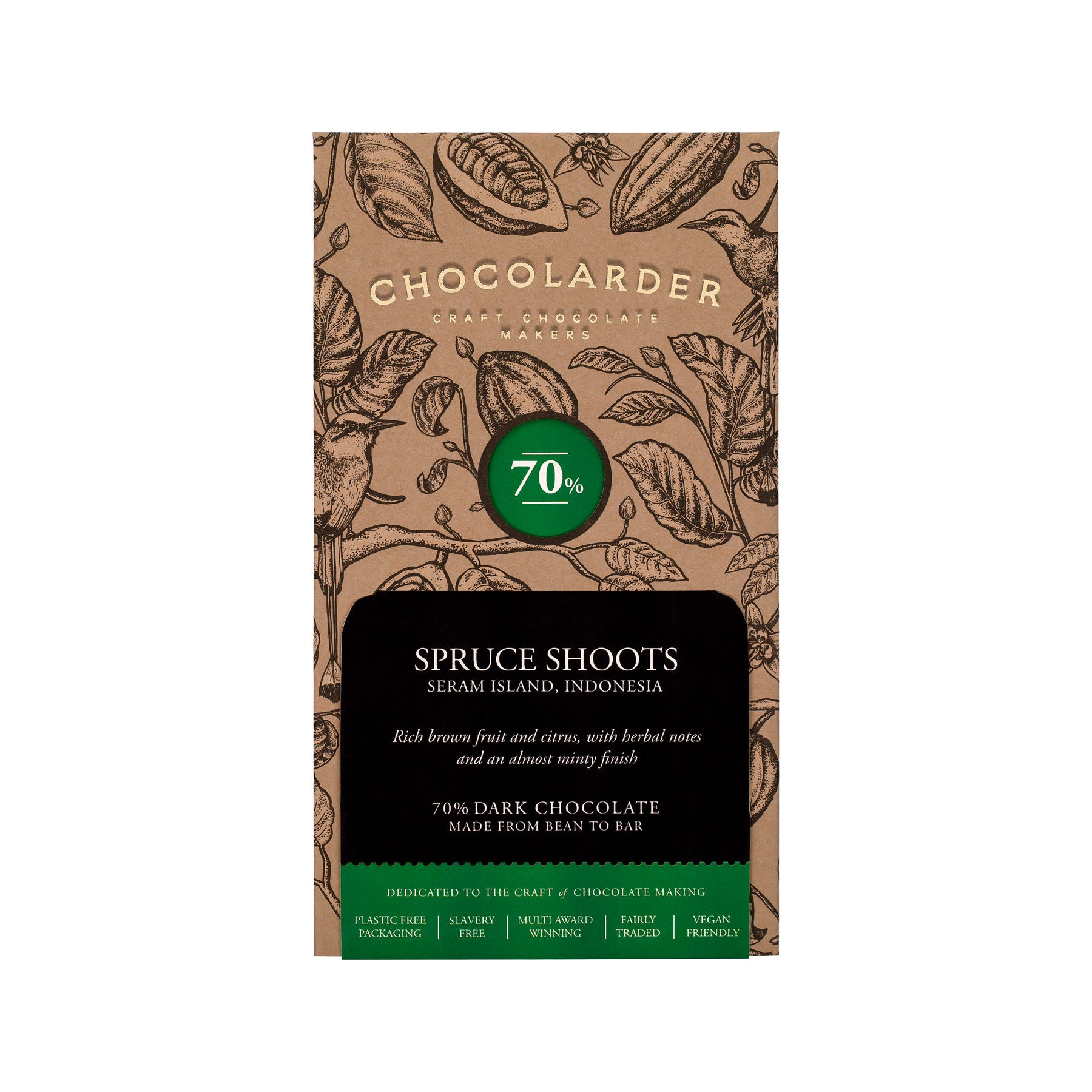 Spruce shoots chocolate bar 70g