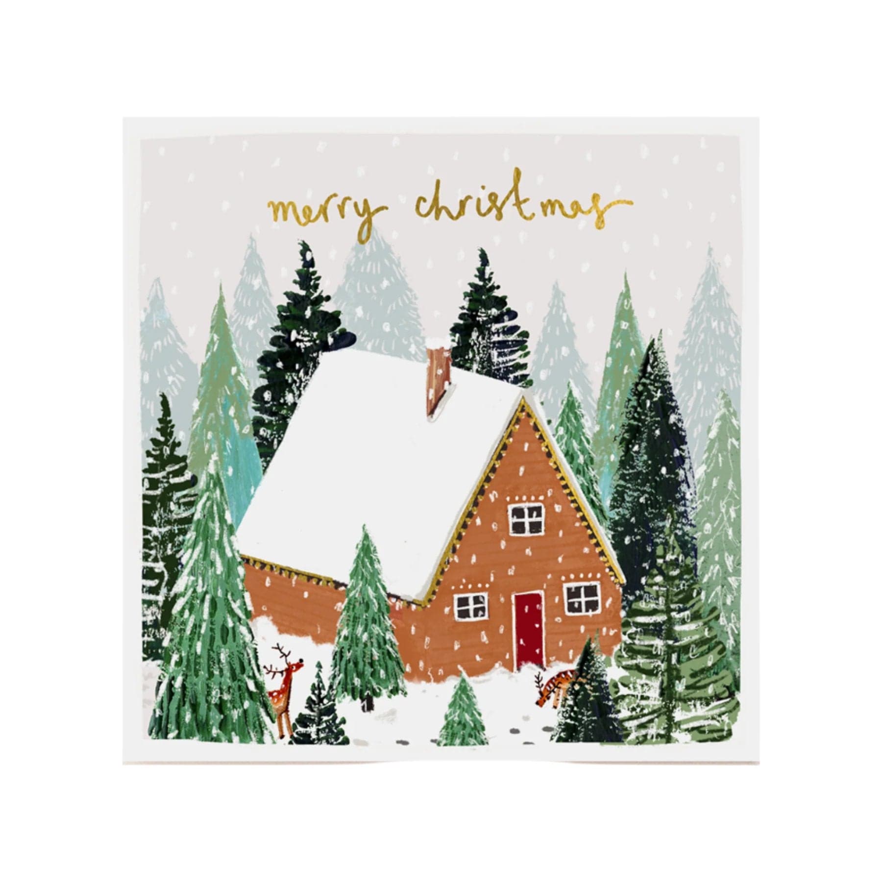 Christmas chalet Christmas card