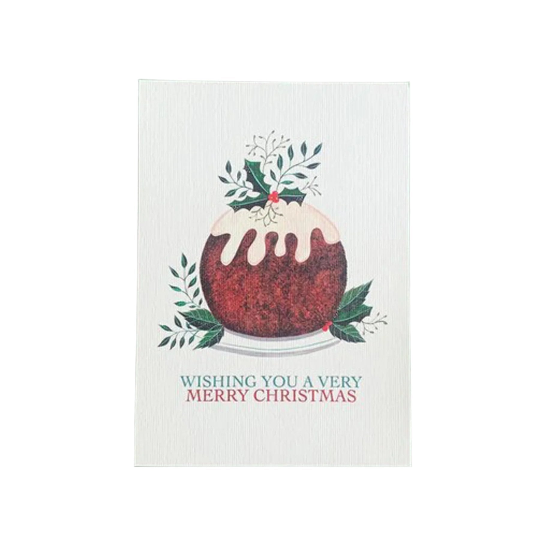 Christmas pudding Christmas card