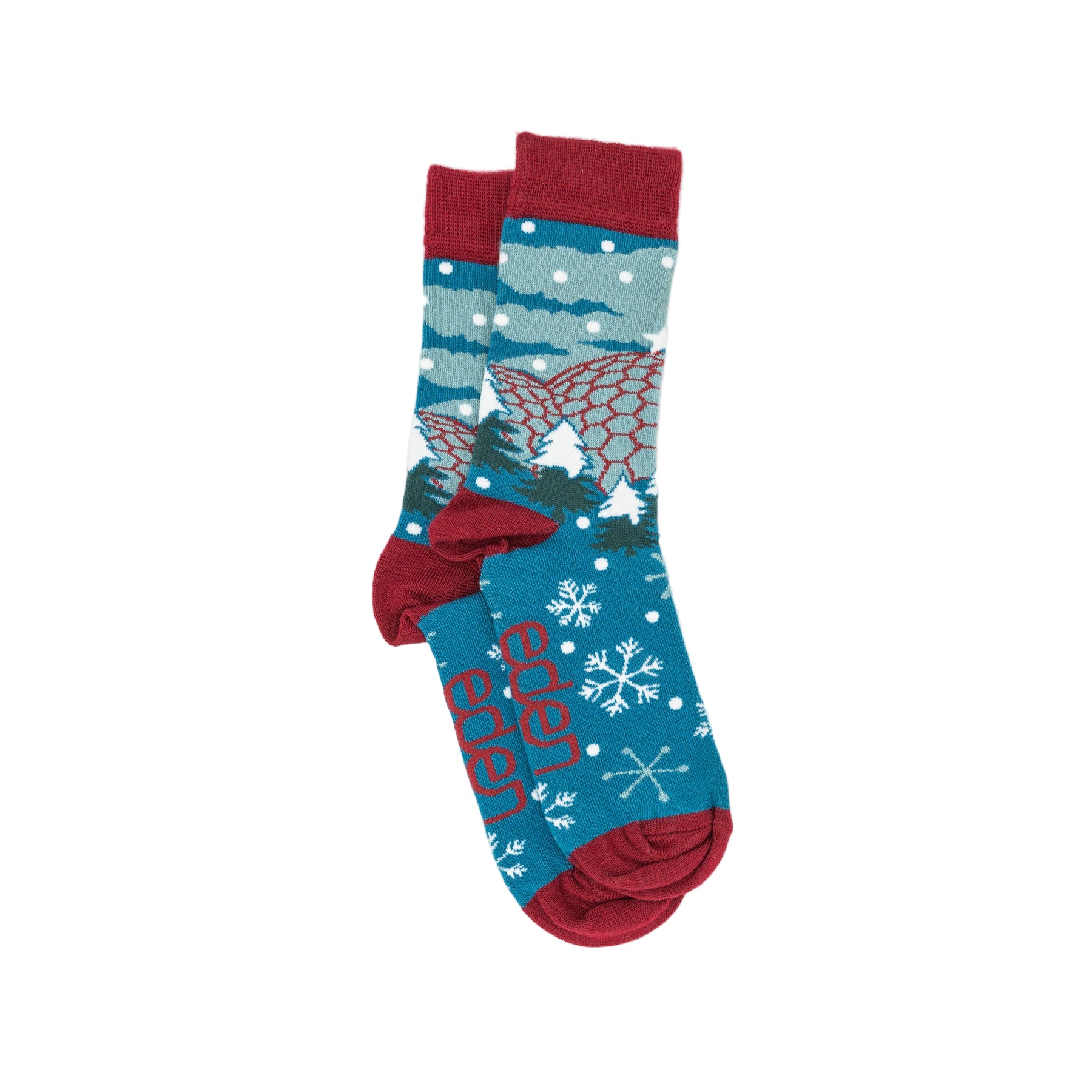 Christmas scene socks
