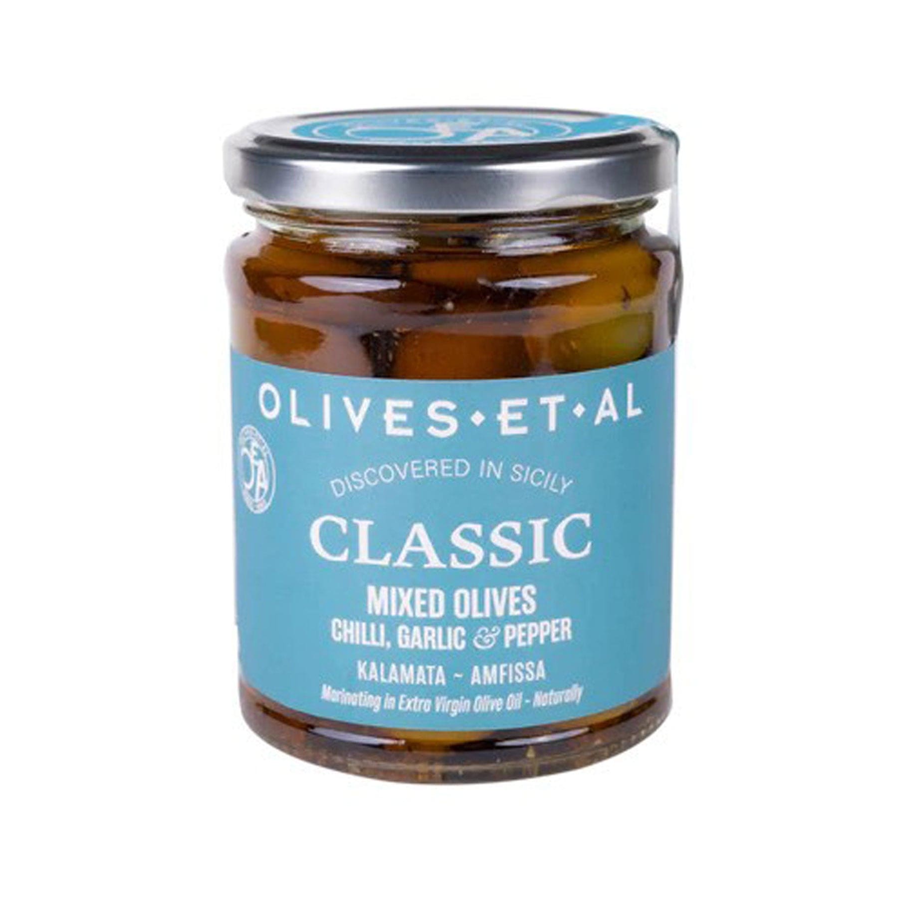 Classic chilli & garlic olives 250g