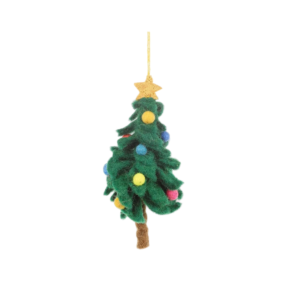 Colourful Christmas tree hanging decoration