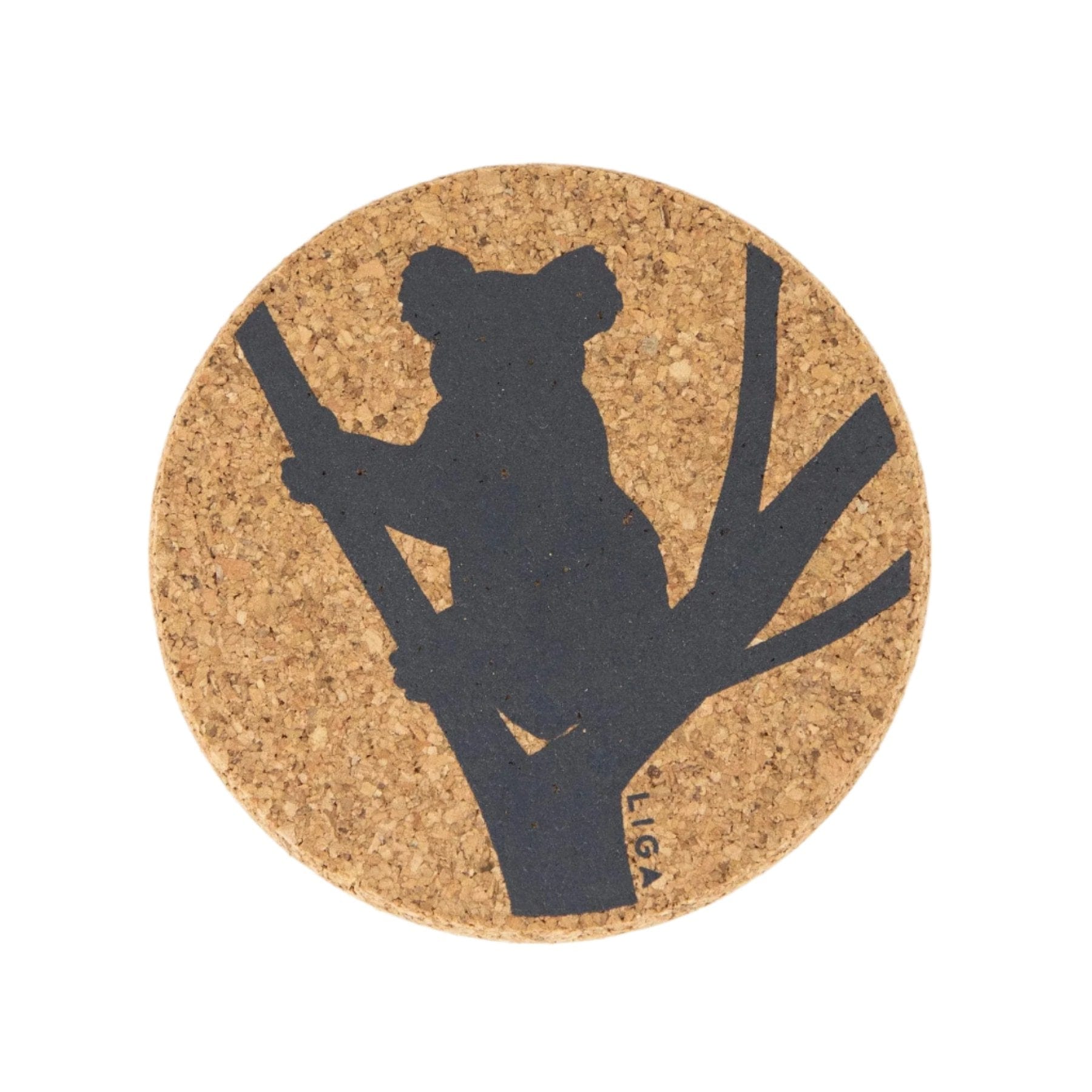 Cork koala coaster