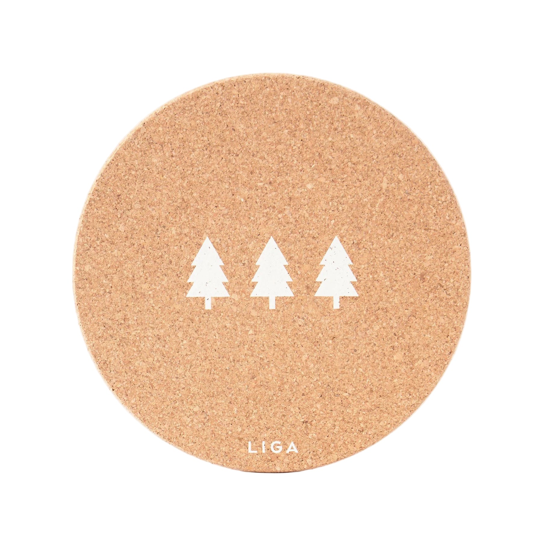 Cork placemat mini trees