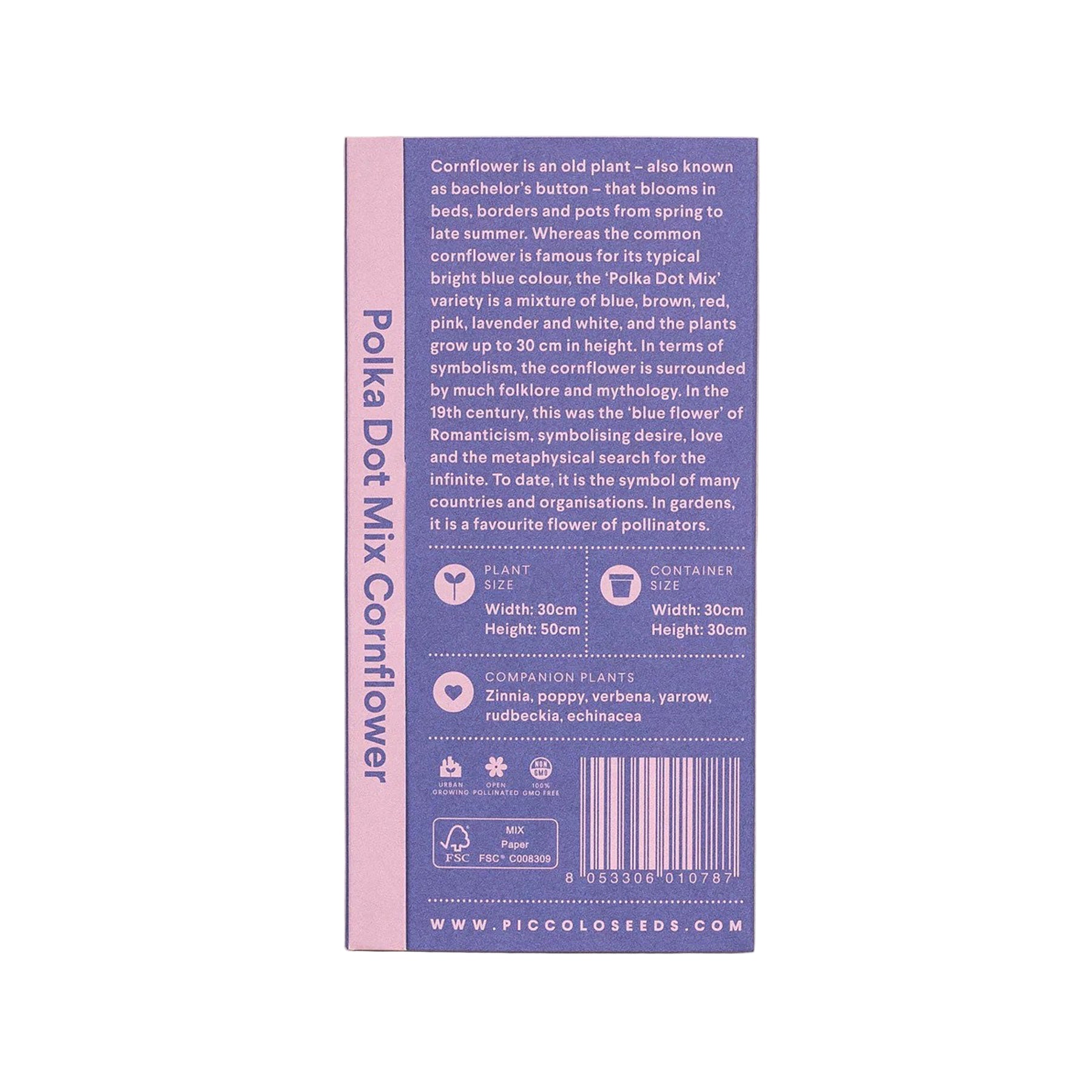 Cornflower polka dot mix seeds