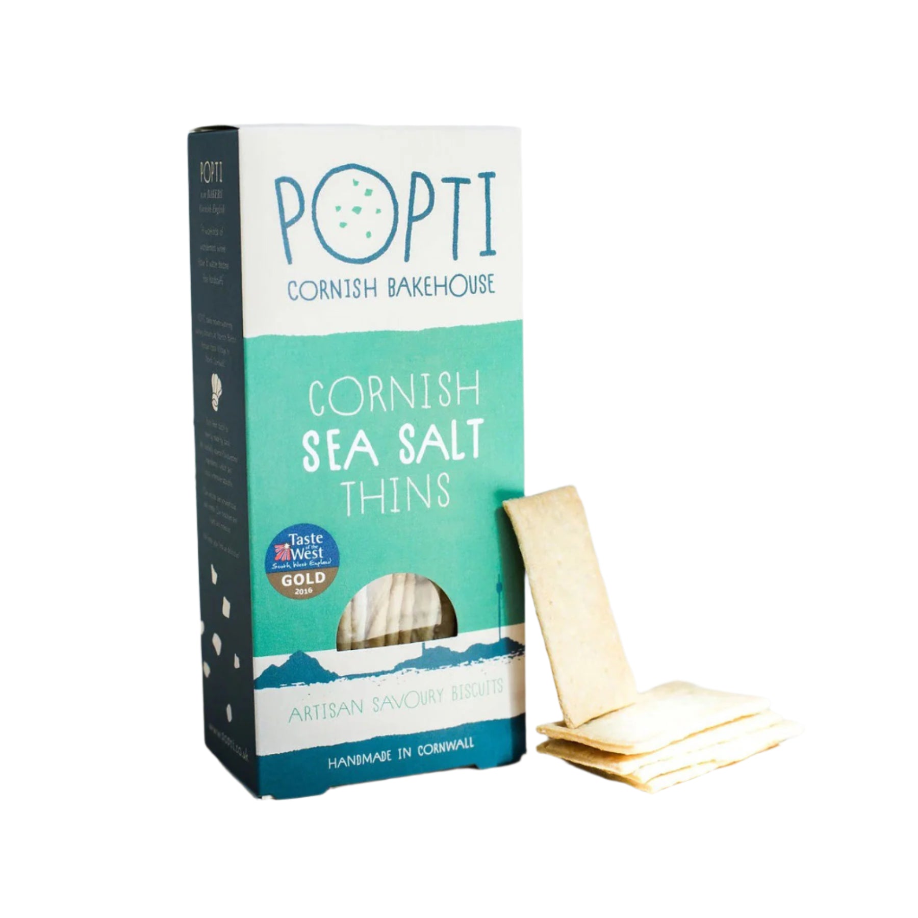 Cornish sea salt savoury thins 120g