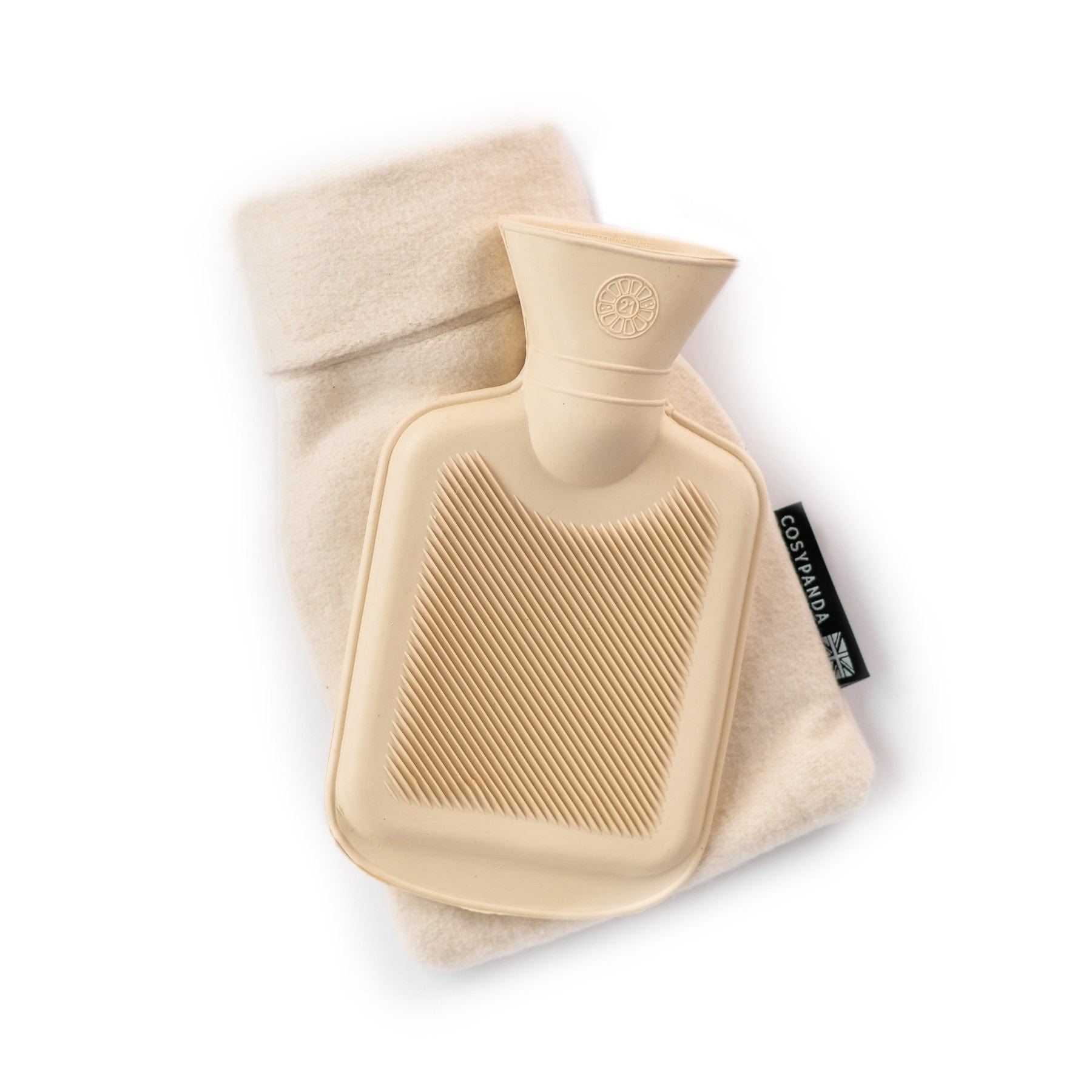 Mini bamboo hot water bottle