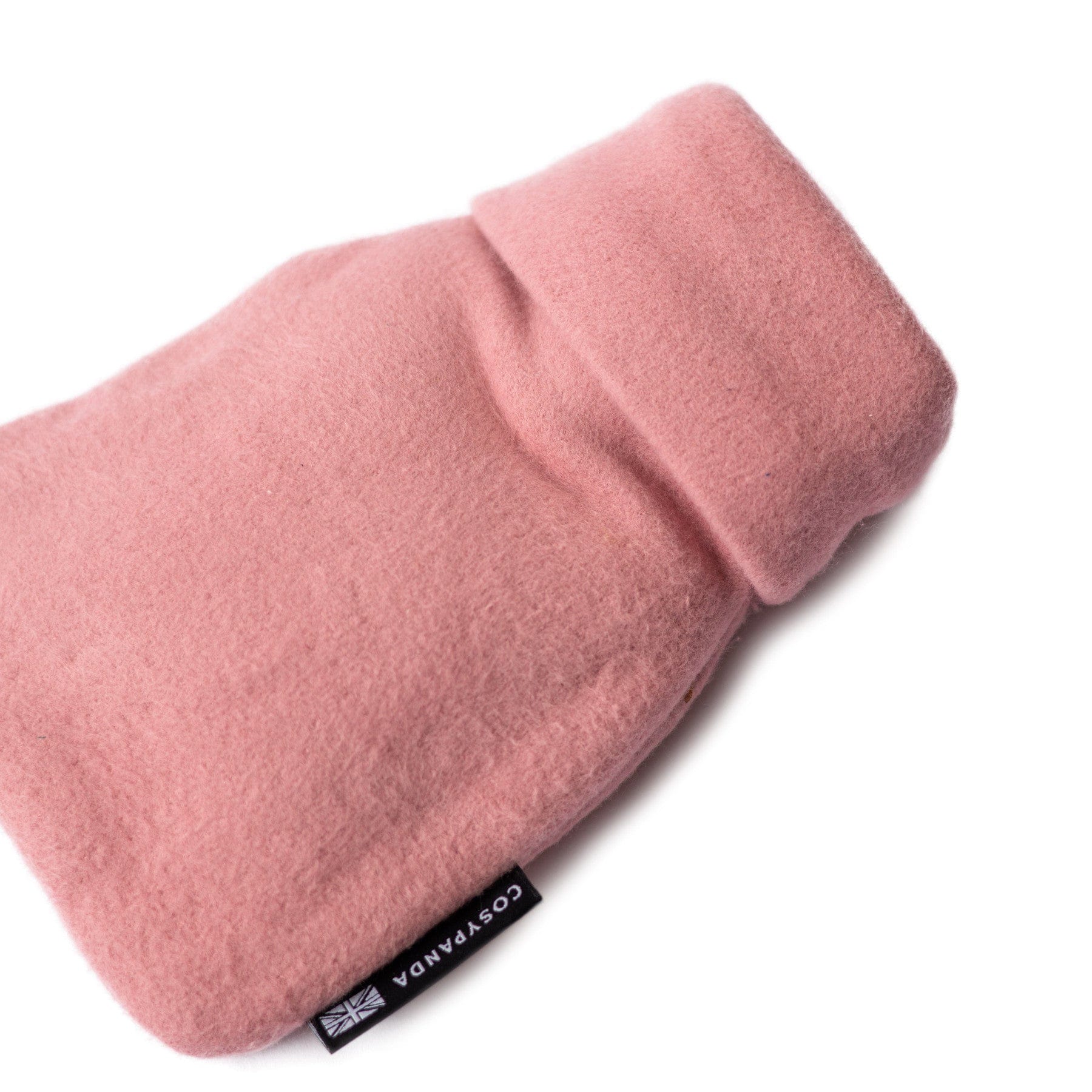 Mini pink organic cotton hot water bottle