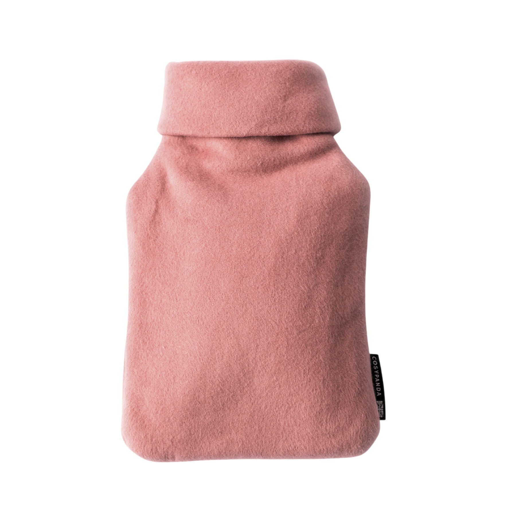 Pink organic cotton hot water bottle