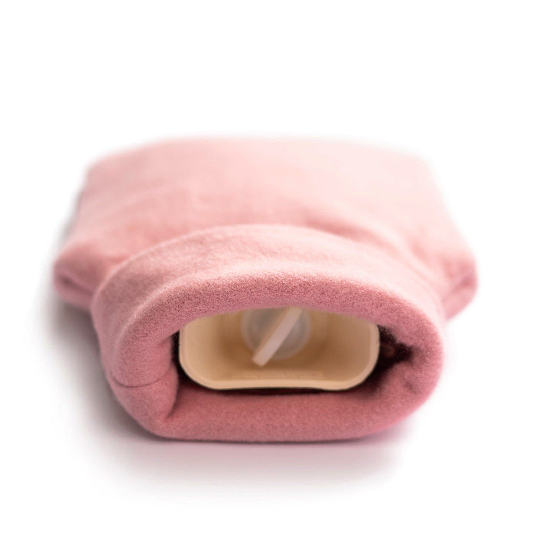 Pink organic cotton hot water bottle