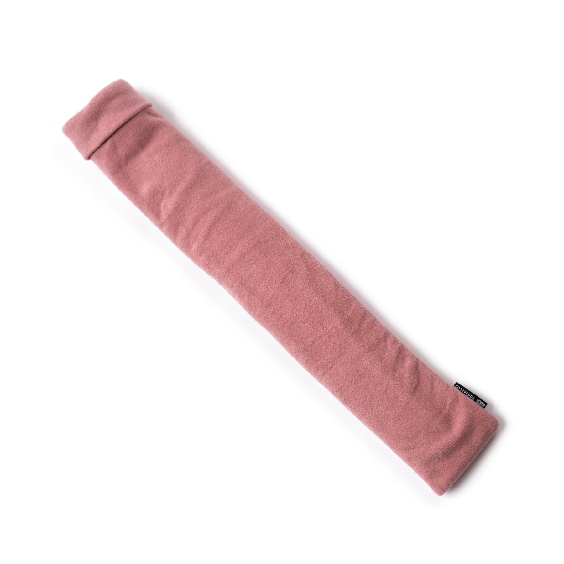 Long organic cotton pink hot water bottle