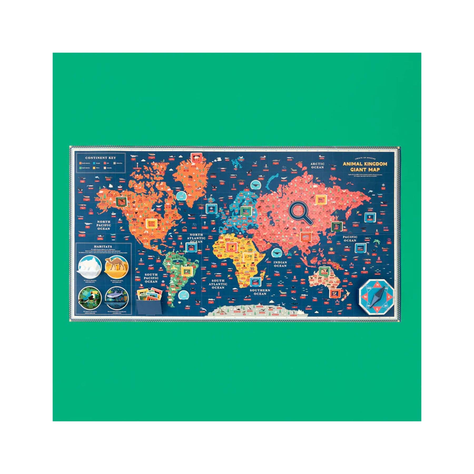 Create an amazing animal kingdom giant map