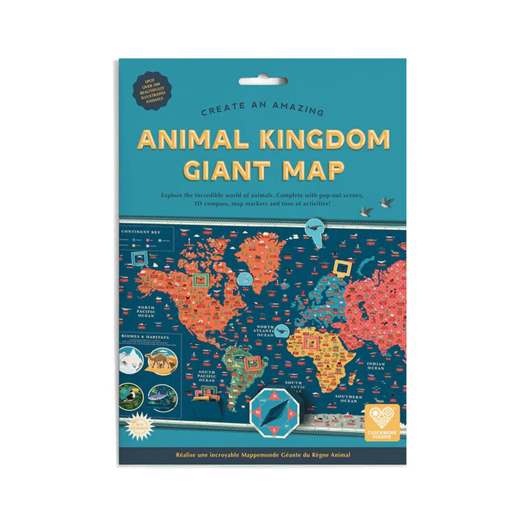 Create an amazing animal kingdom giant map