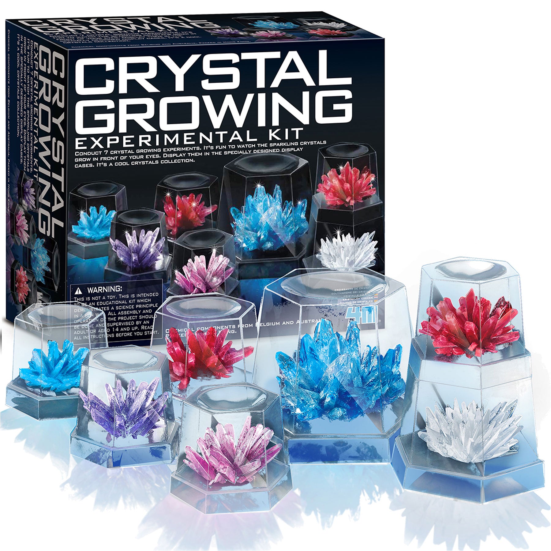 Crystal growing experimental kit