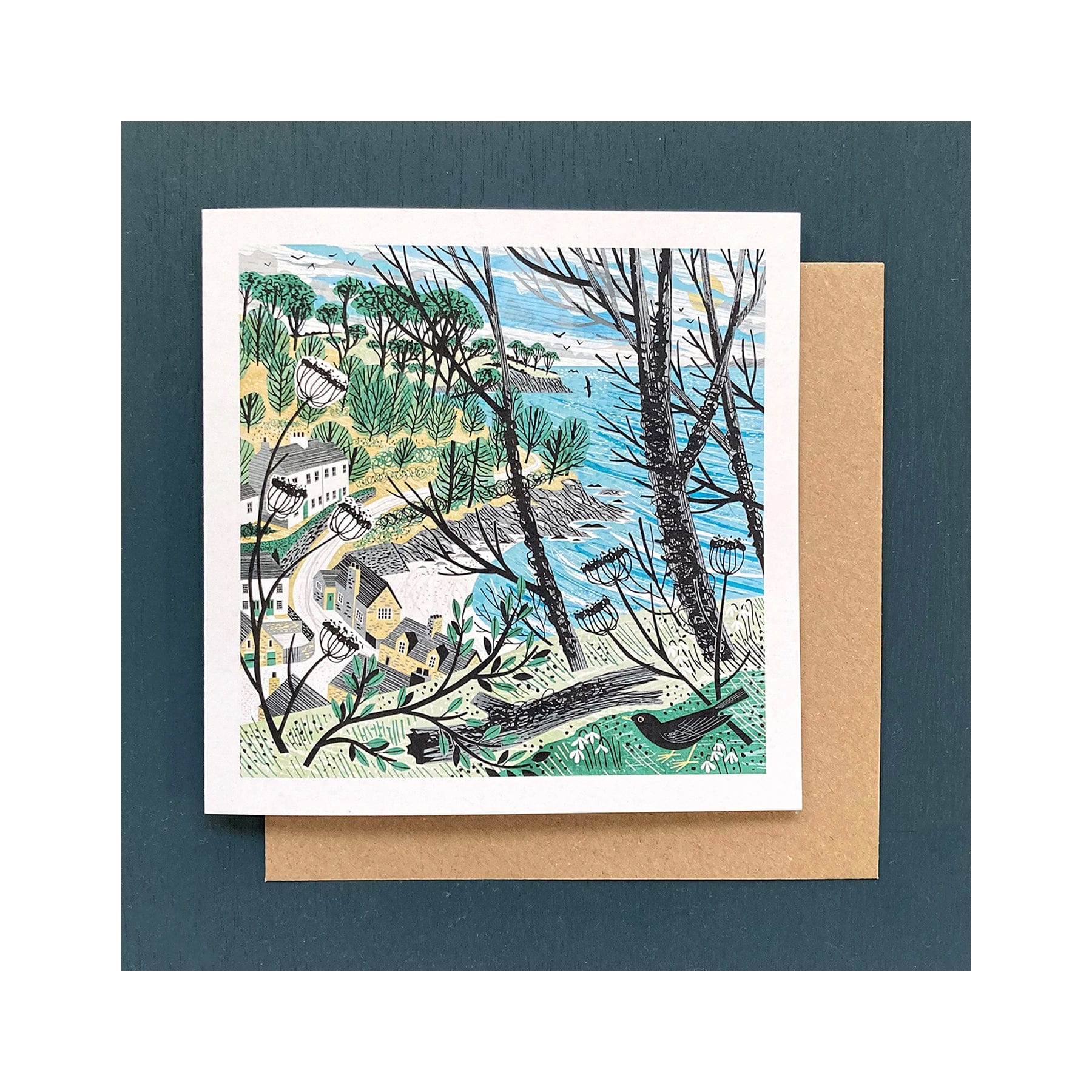 Durgan woods greetings card