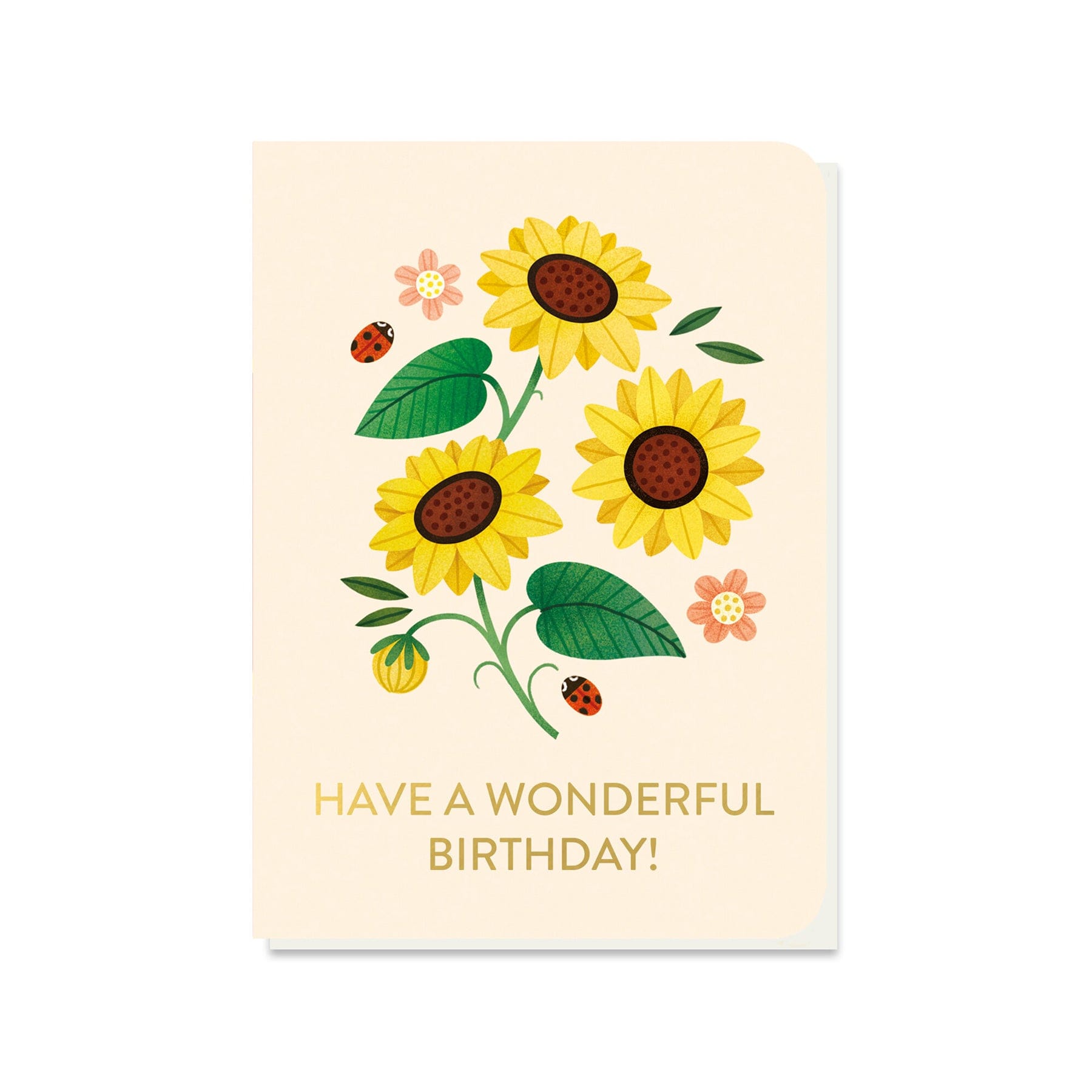 Dwarf sunflowers seed card