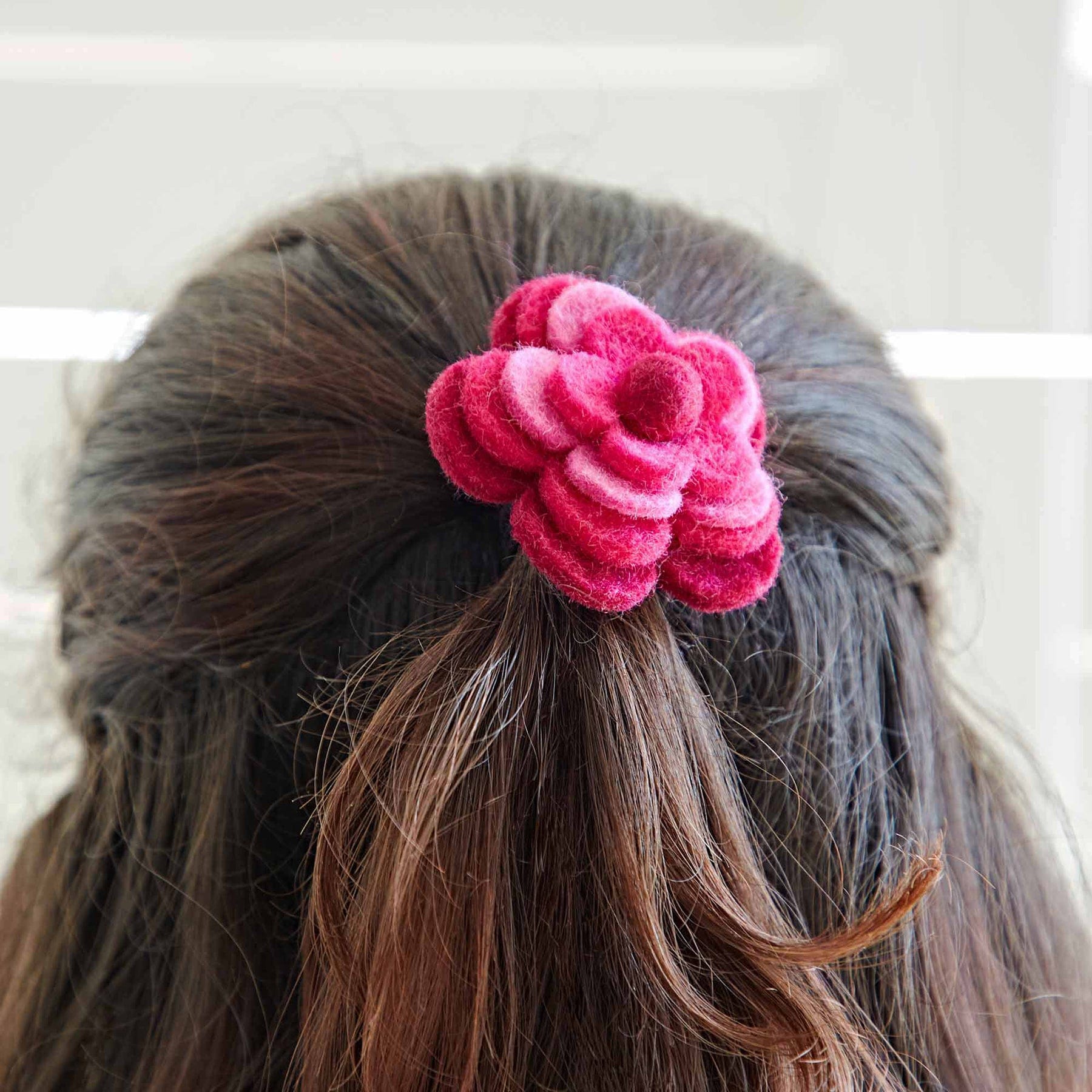 Felt 4 flower hairband (sold singly)