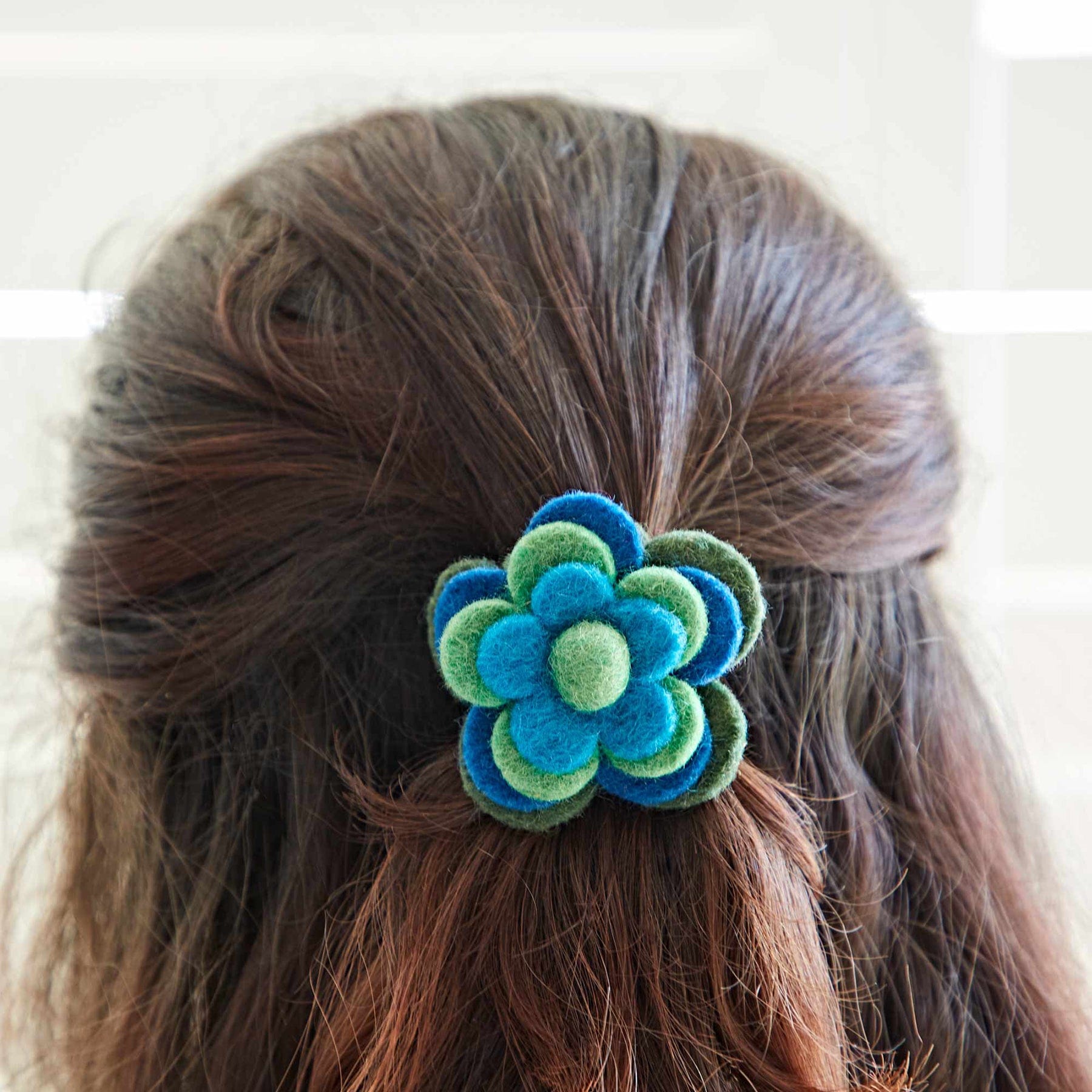 Felt 4 flower hairband (sold singly)