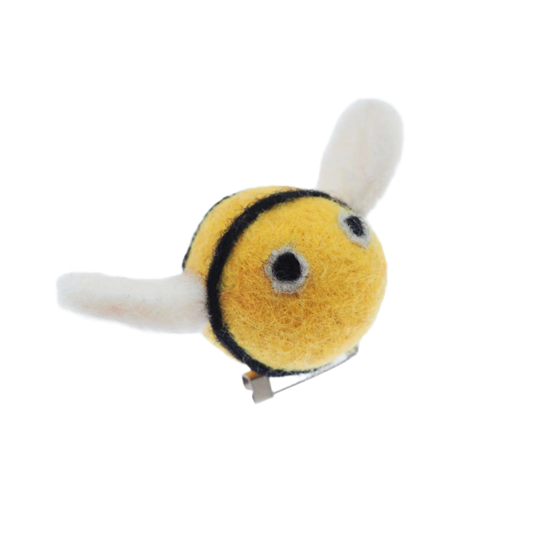 Felt bee brooch