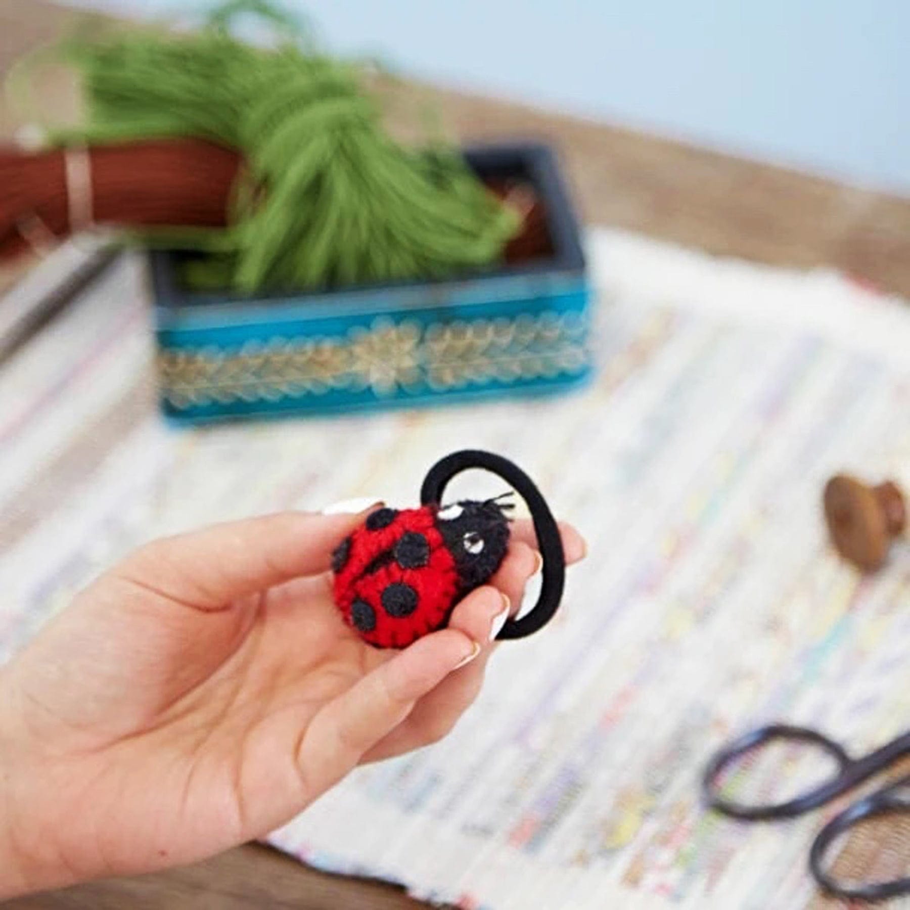 Felt ladybird hairband