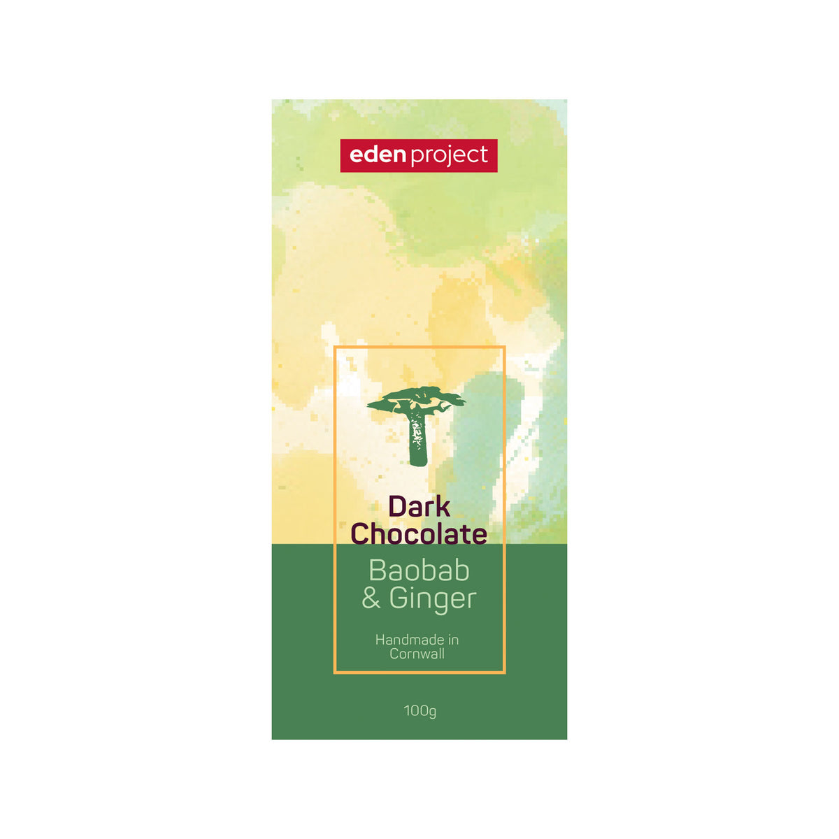 Dark chocolate with baobab & ginger 100g