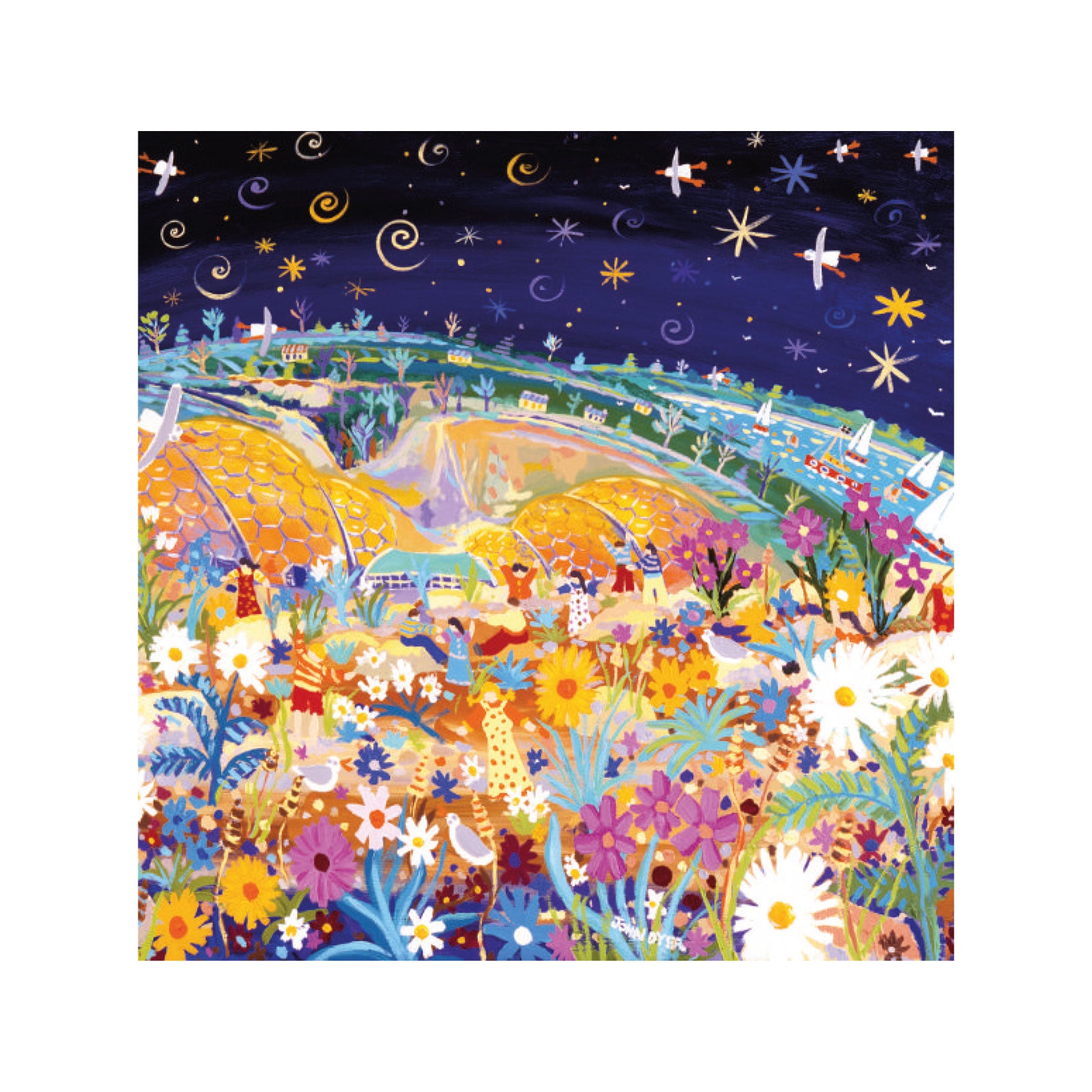 Glowing with life, Eden Project greetings card