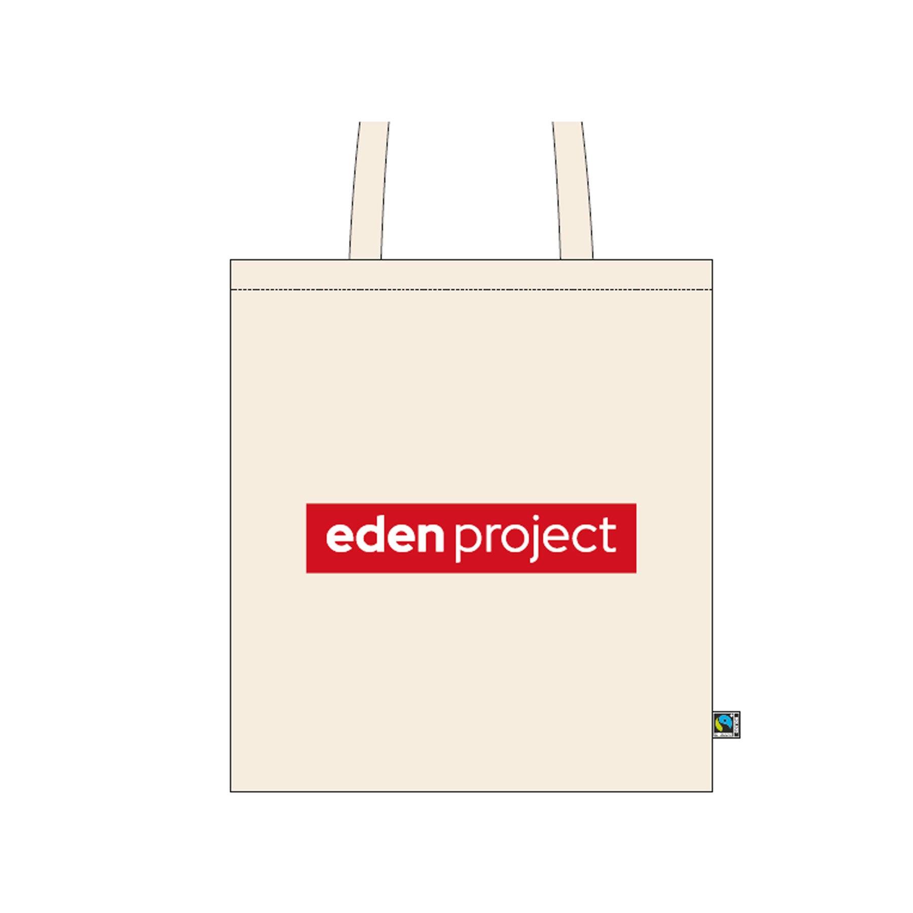 Logo organic cotton tote bag
