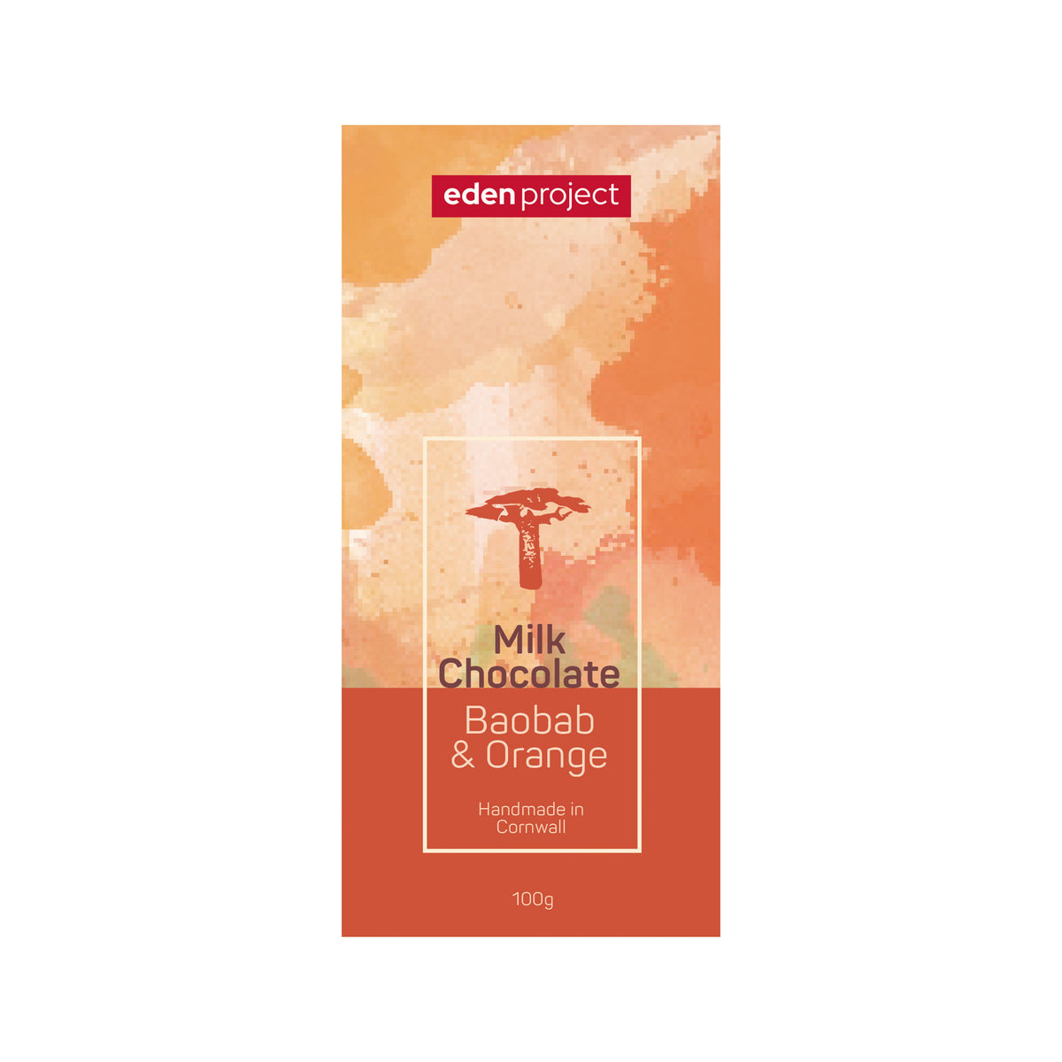 Milk chocolate with baobab & orange 100g