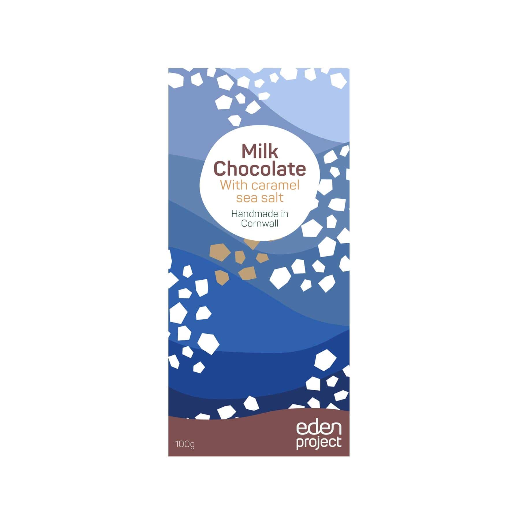 Milk chocolate with caramel sea salt 100g