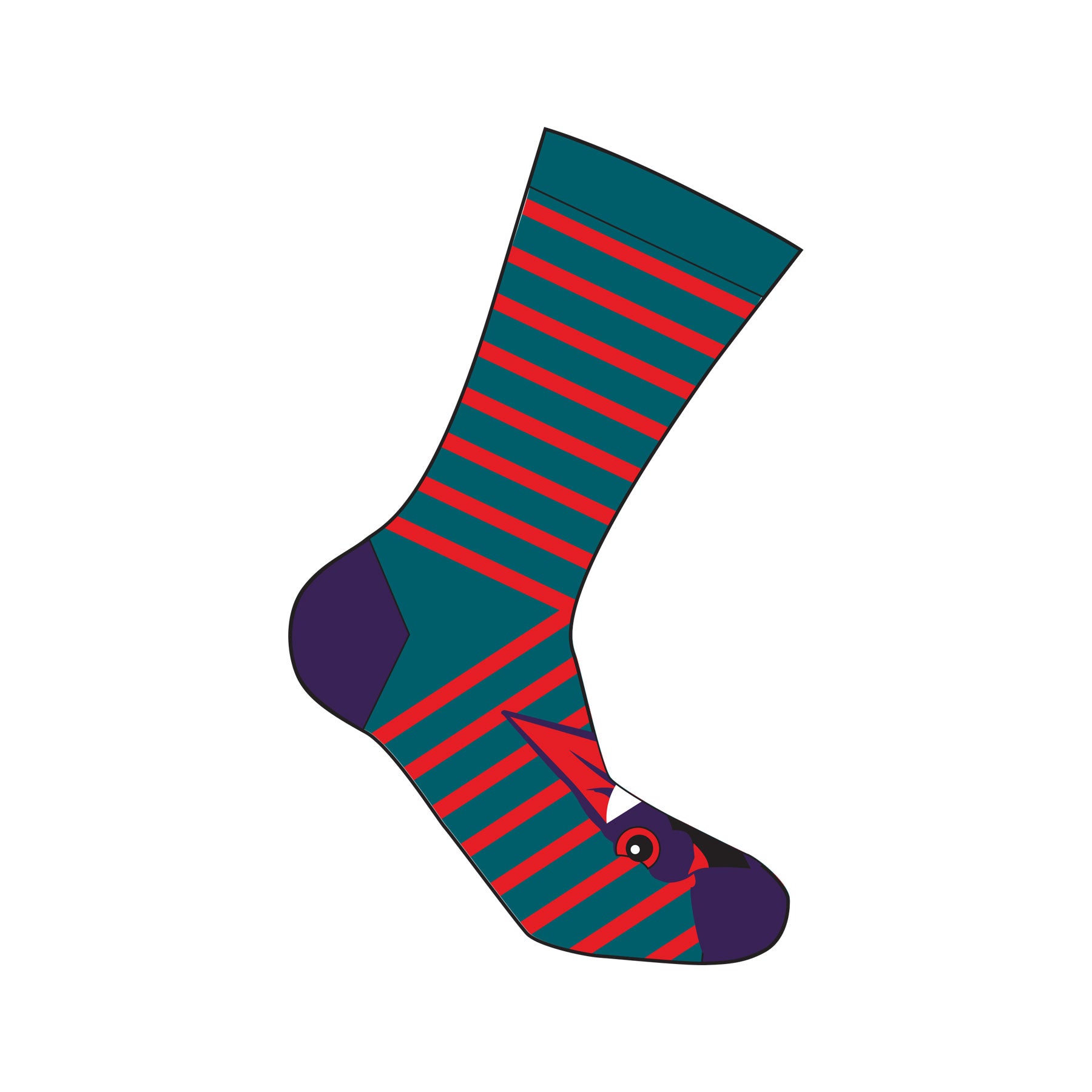 Kids roul roul stripe socks