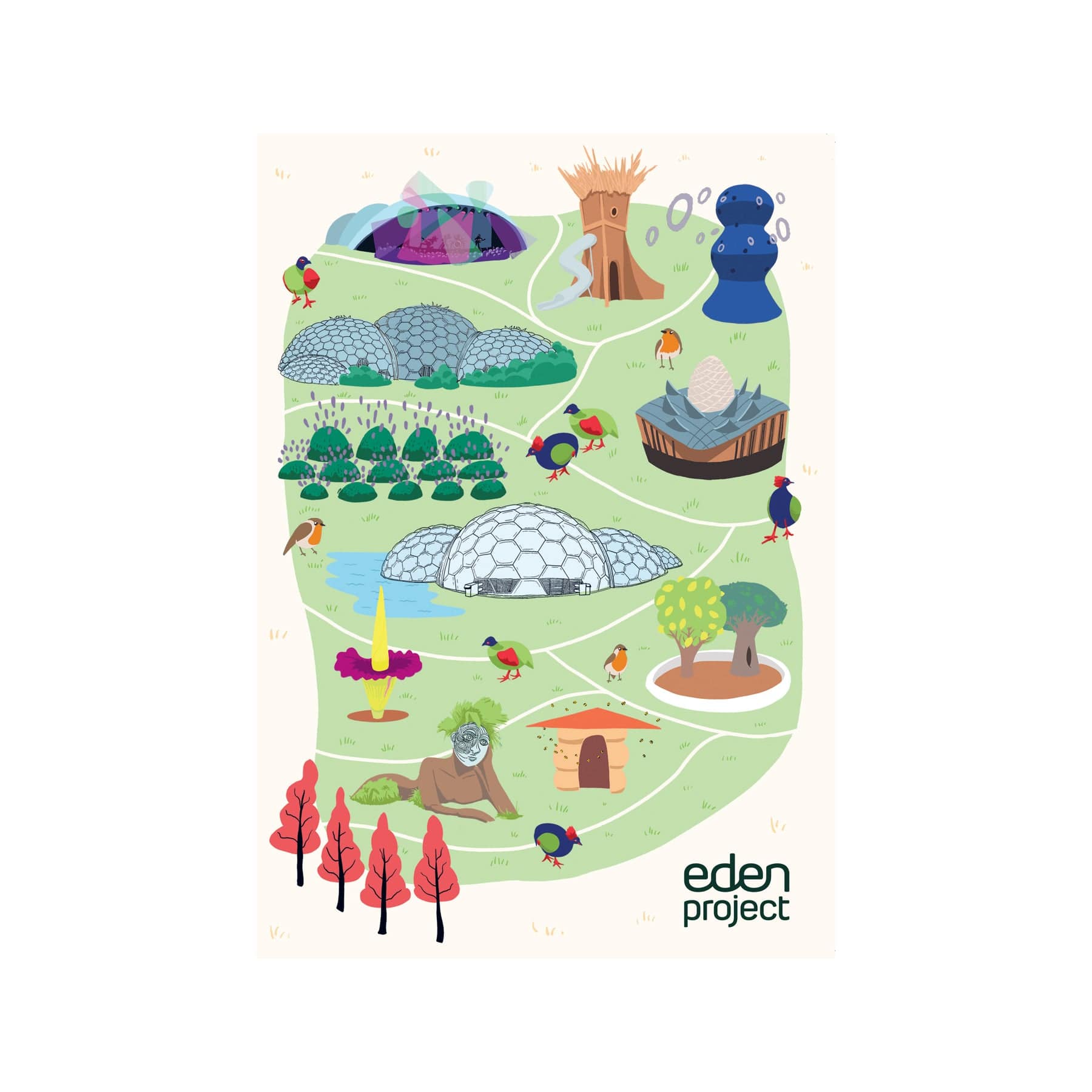 Eden scene A5 notebook