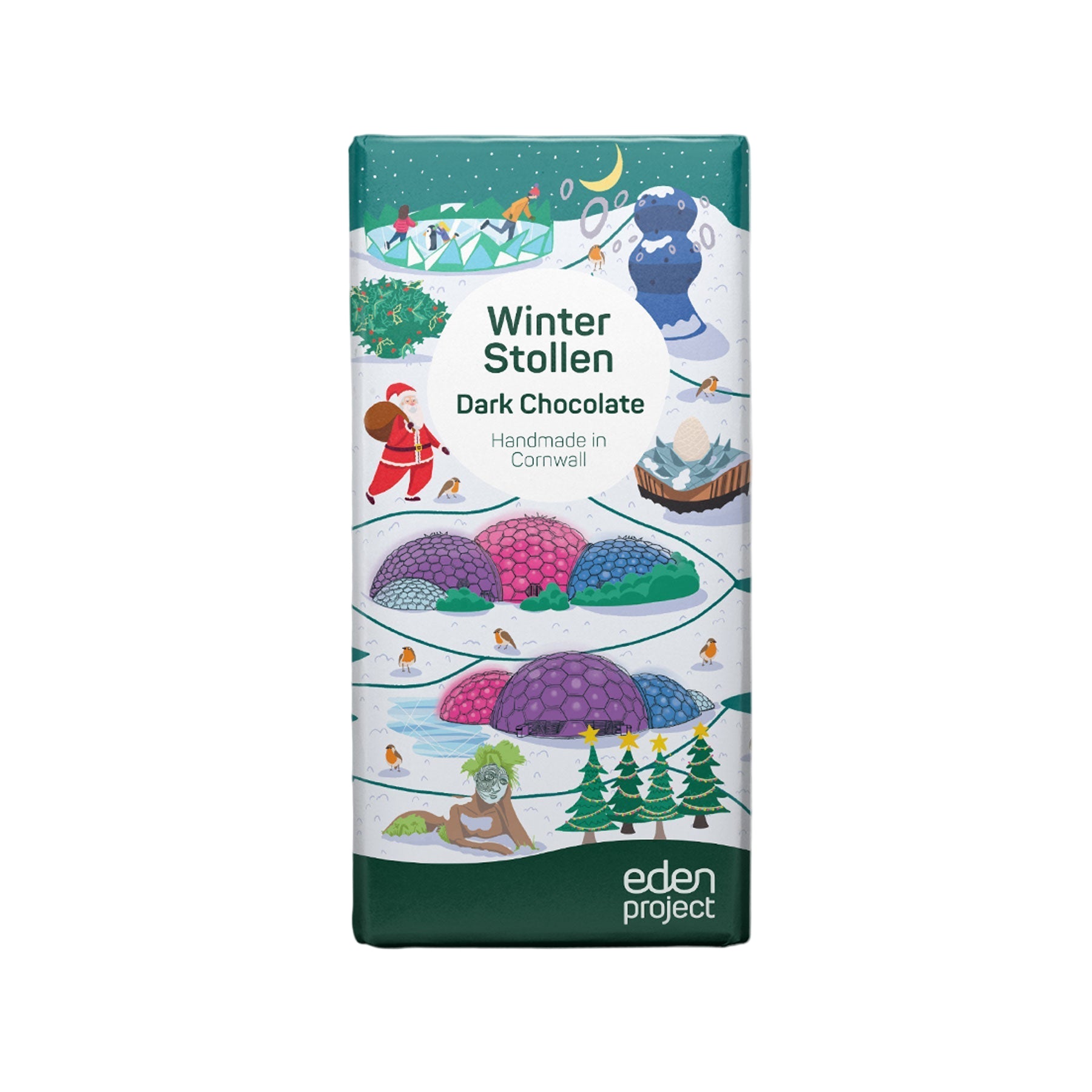 Winter stollen dark chocolate bar 100g