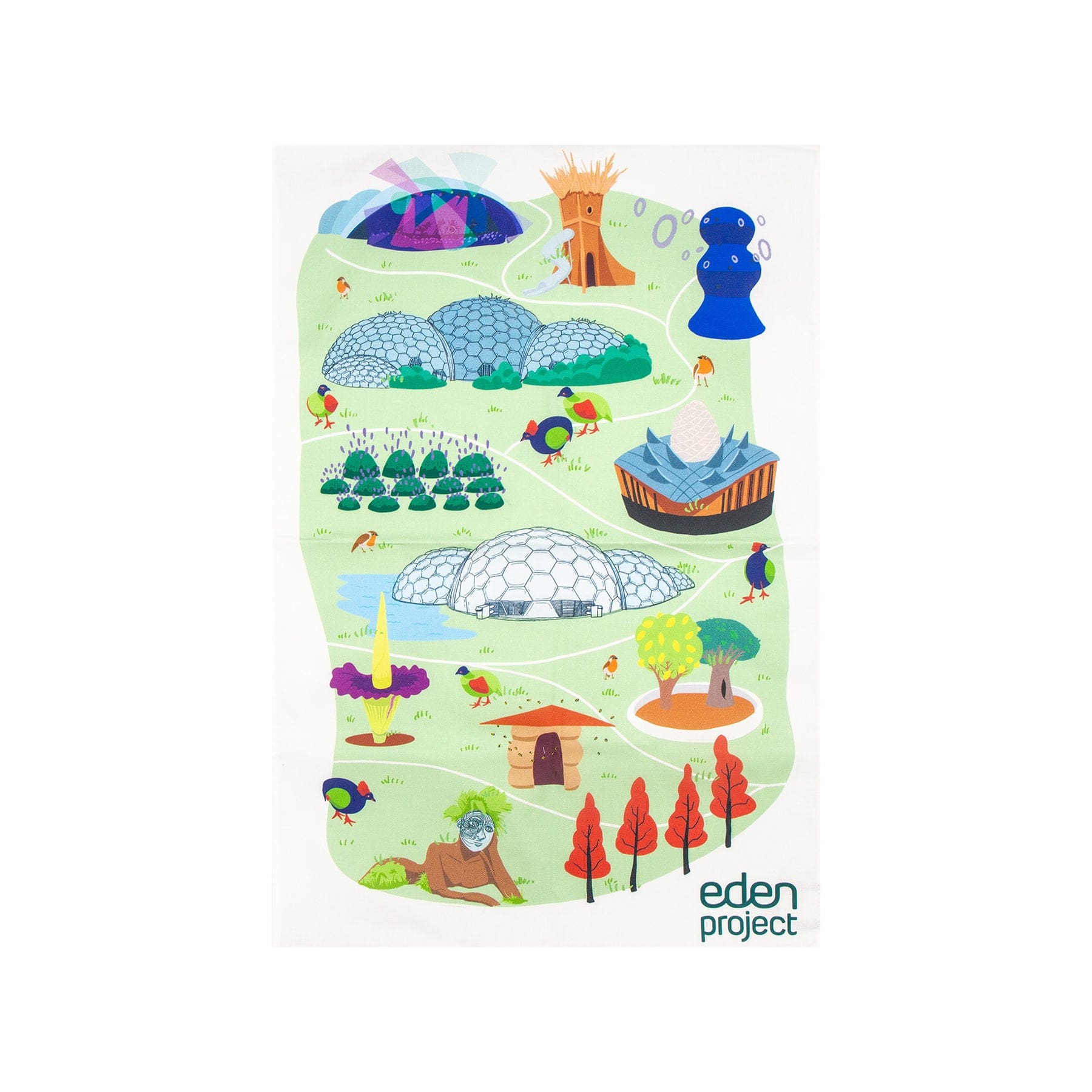 Eden scene tea towel