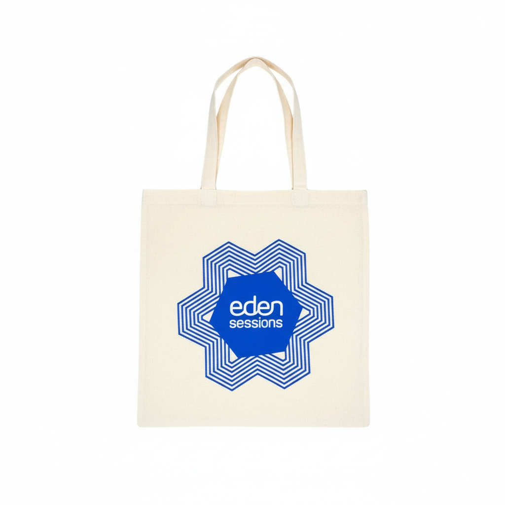 Eden Sessions organic cotton tote bag
