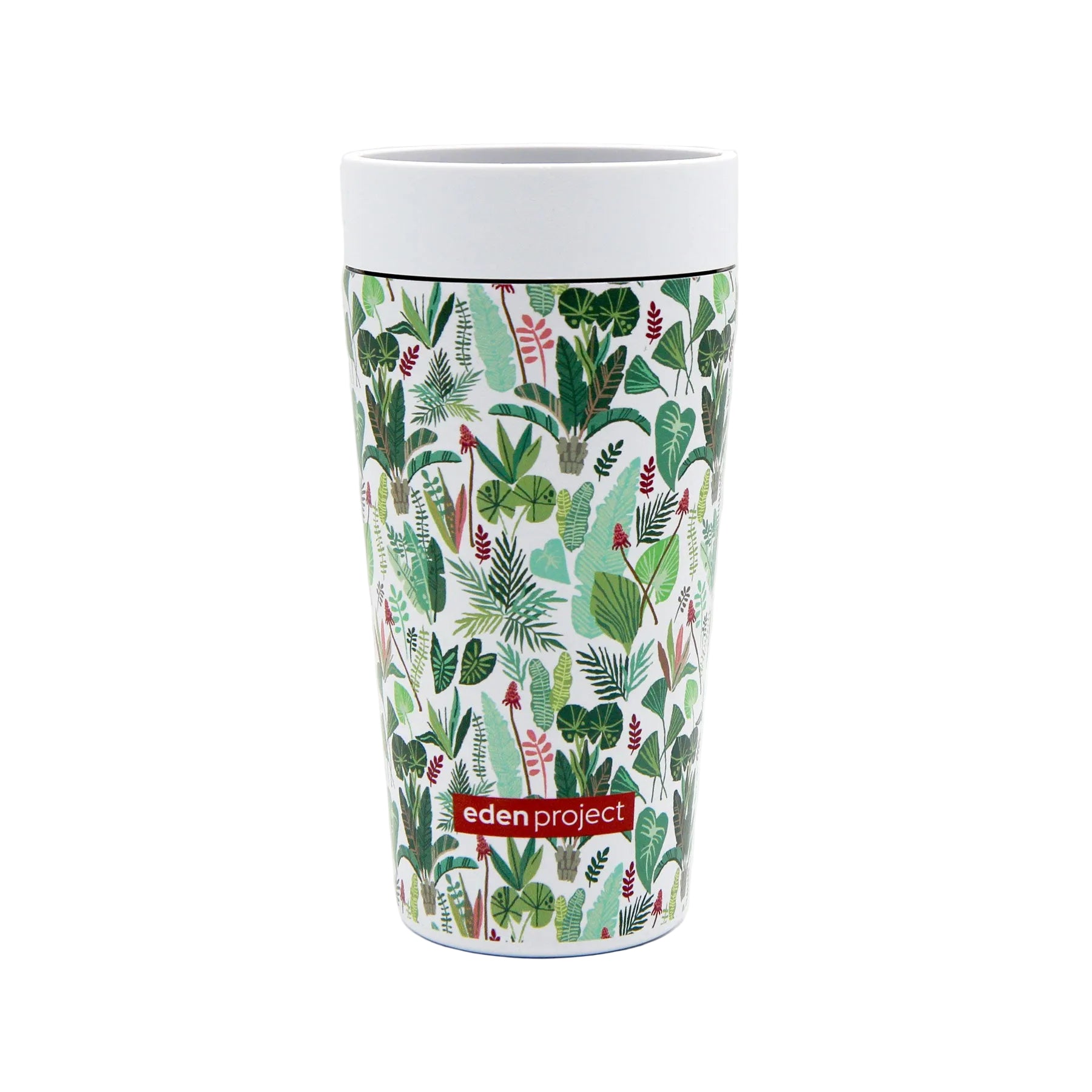 Rainforest print stainless steel cup 340ml (12oz)