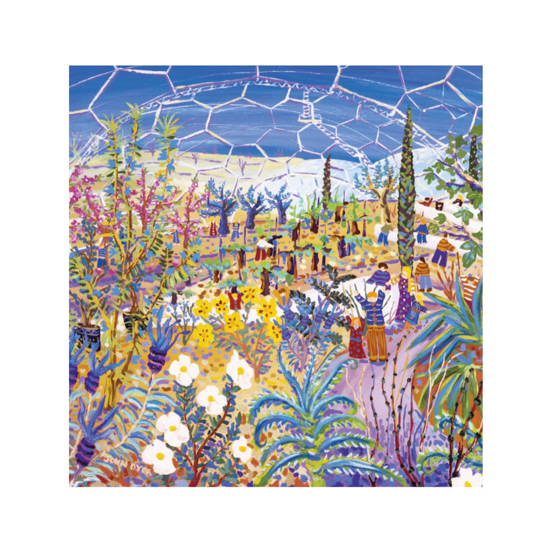 Scented Mediterranean delights, Eden Project greetings card