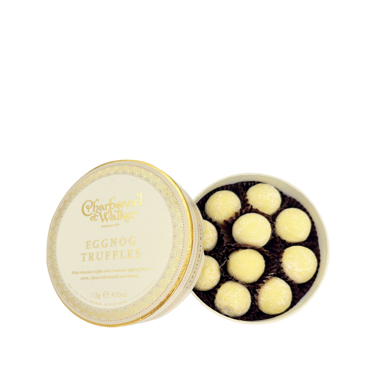 Eggnog truffles
