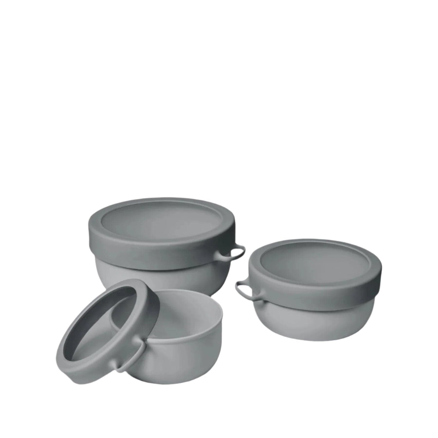 Set of 3 bowls charcoal