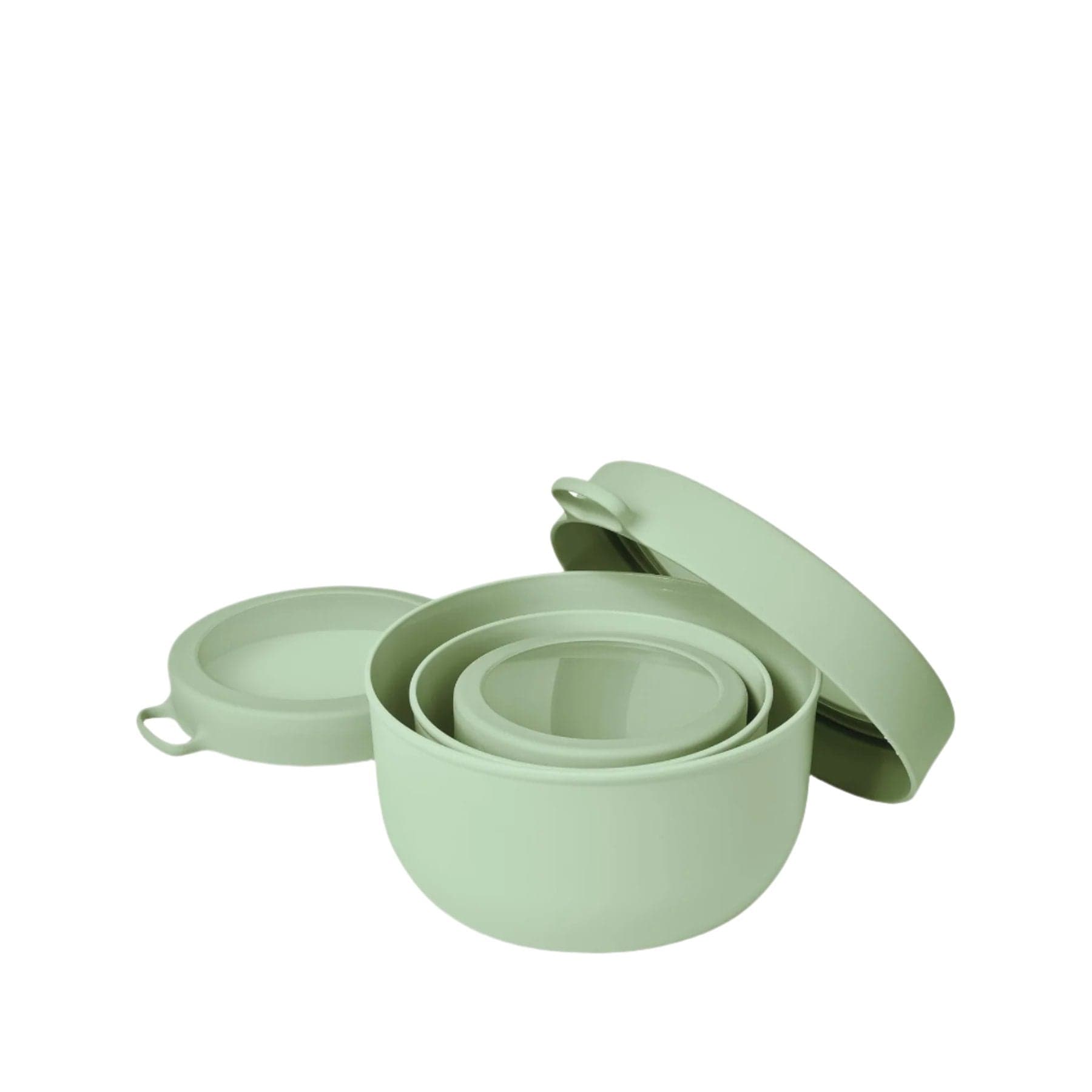 Set of 3 bowls sage