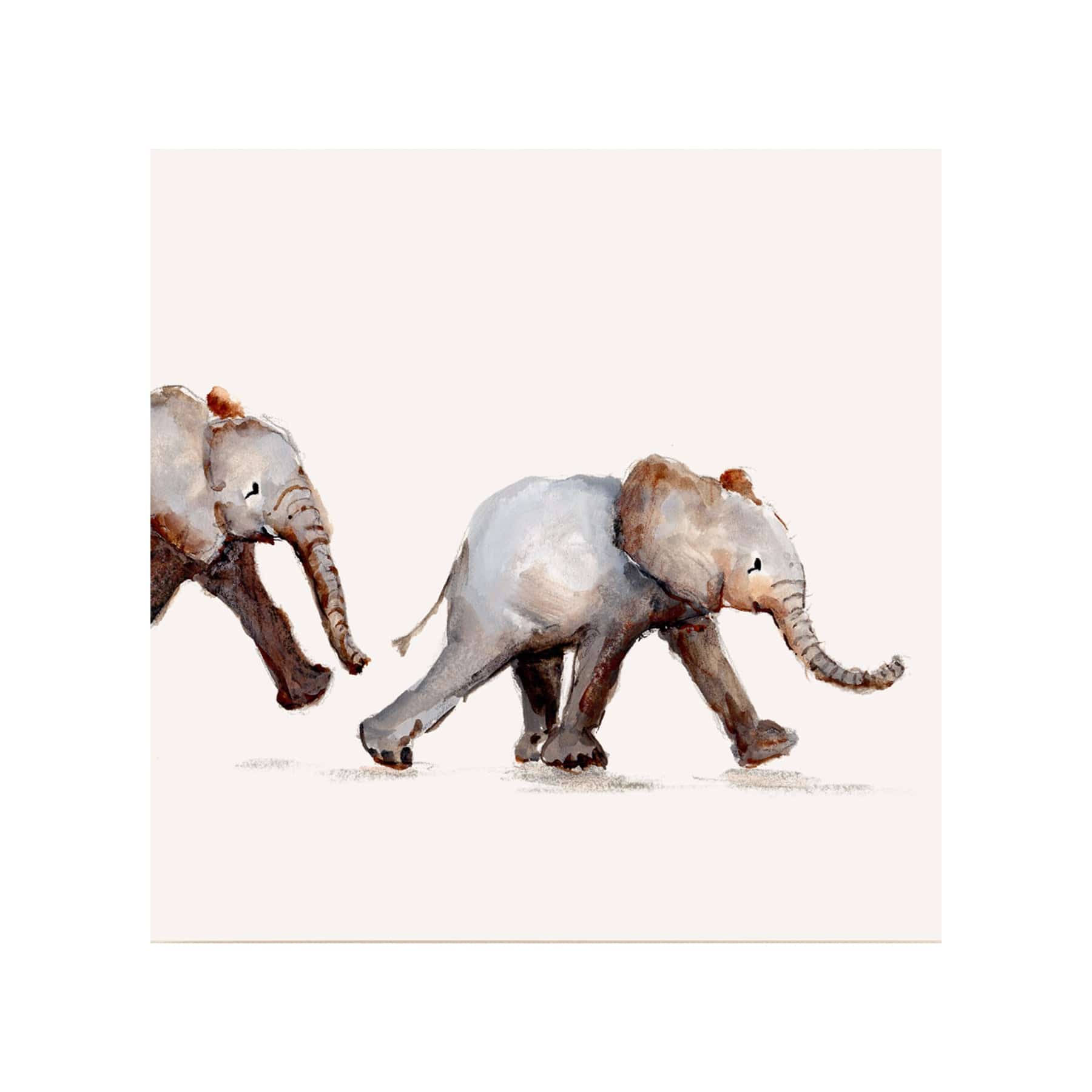 Elephants greetings card