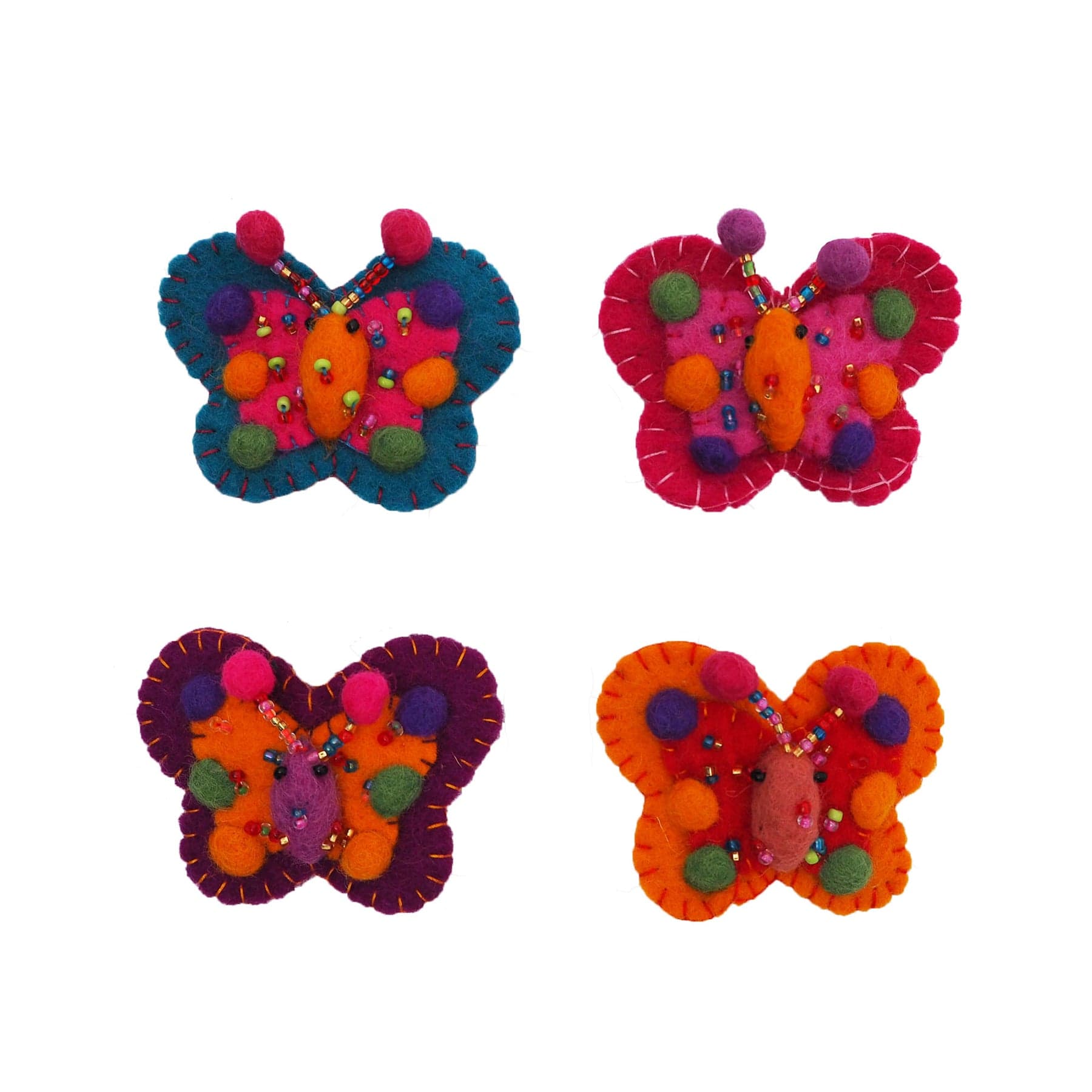 Felt butterfly hairslide (sold singly)