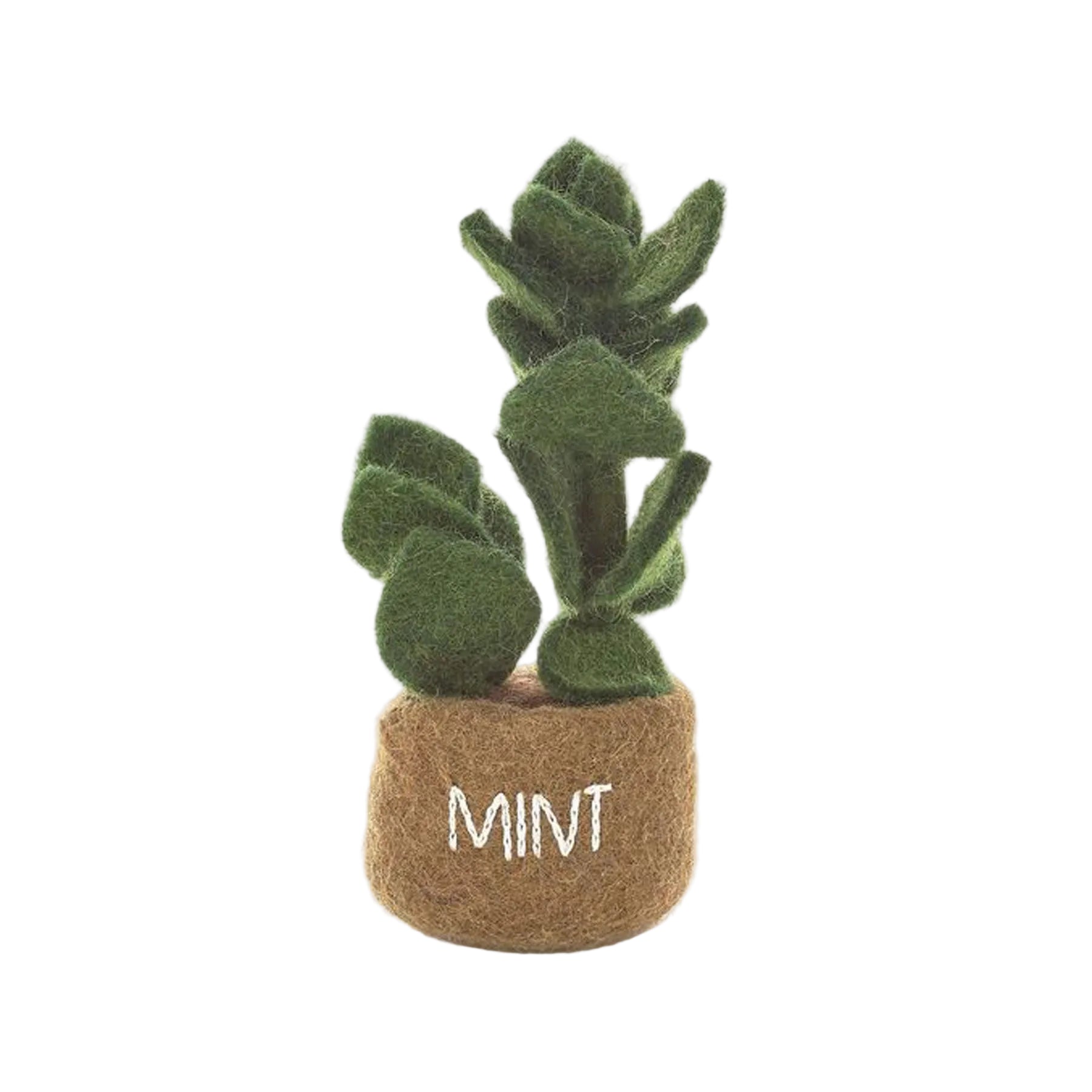 Felt potted herbs standing decoration